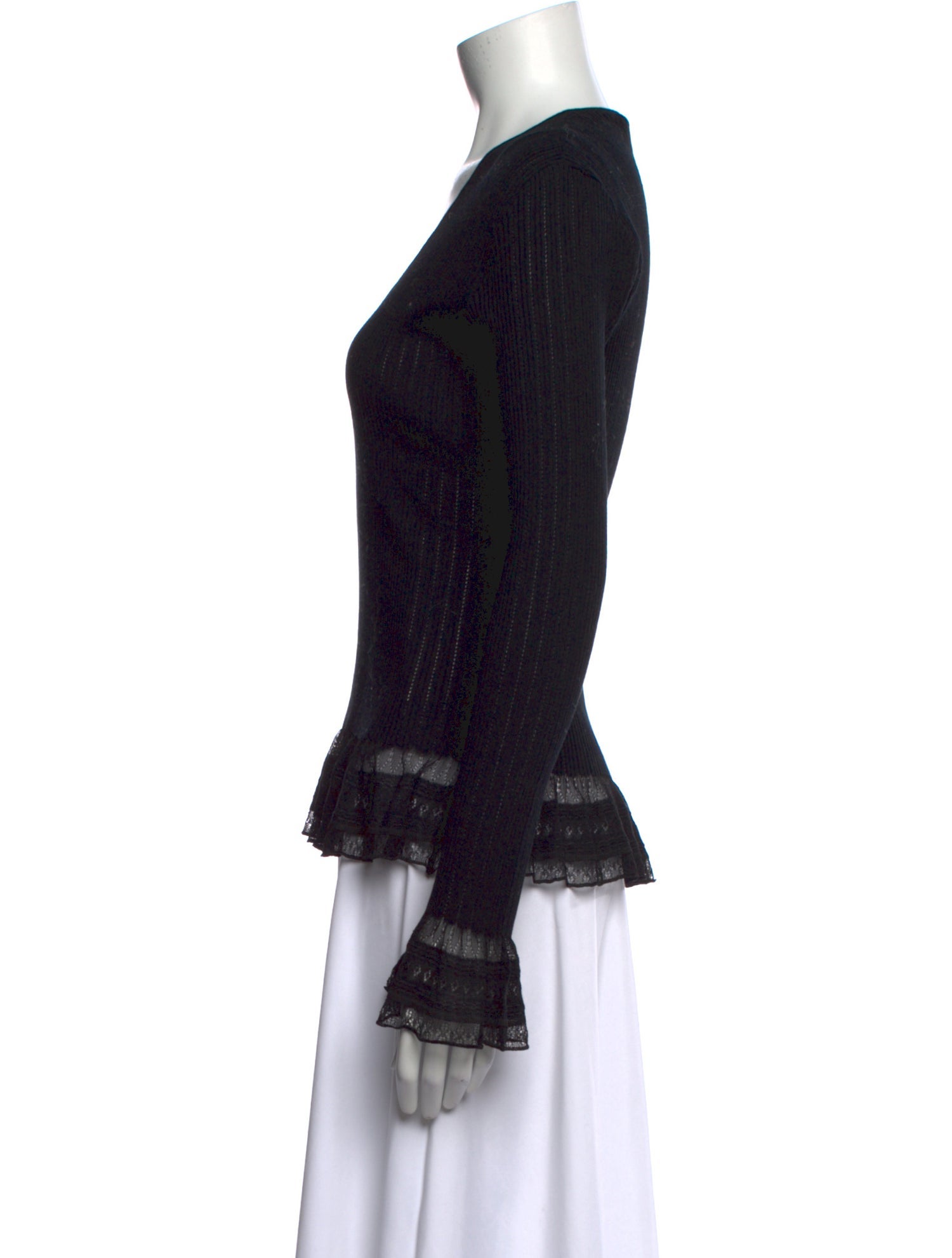 Ralph Lauren Black Label V-Neck Long Sleeve Top