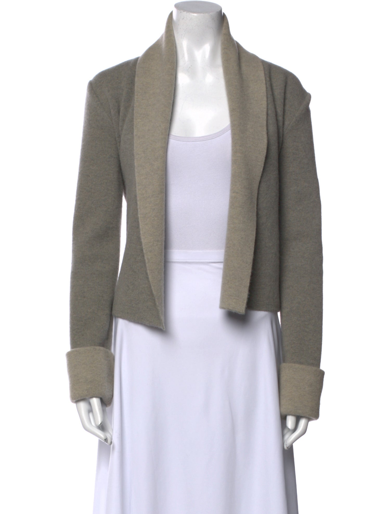 Ralph Lauren Black Label Merino Wool Open Front Sweater