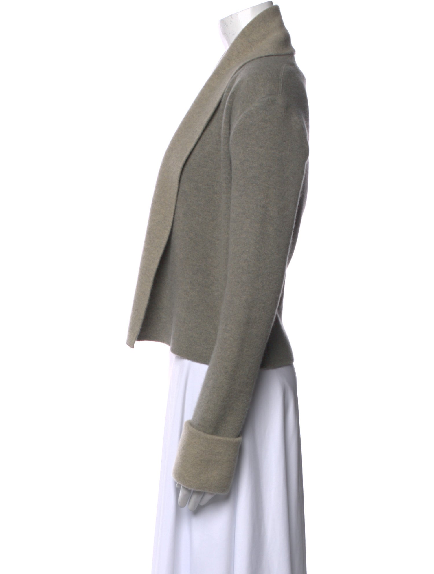 Ralph Lauren Black Label Merino Wool Open Front Sweater