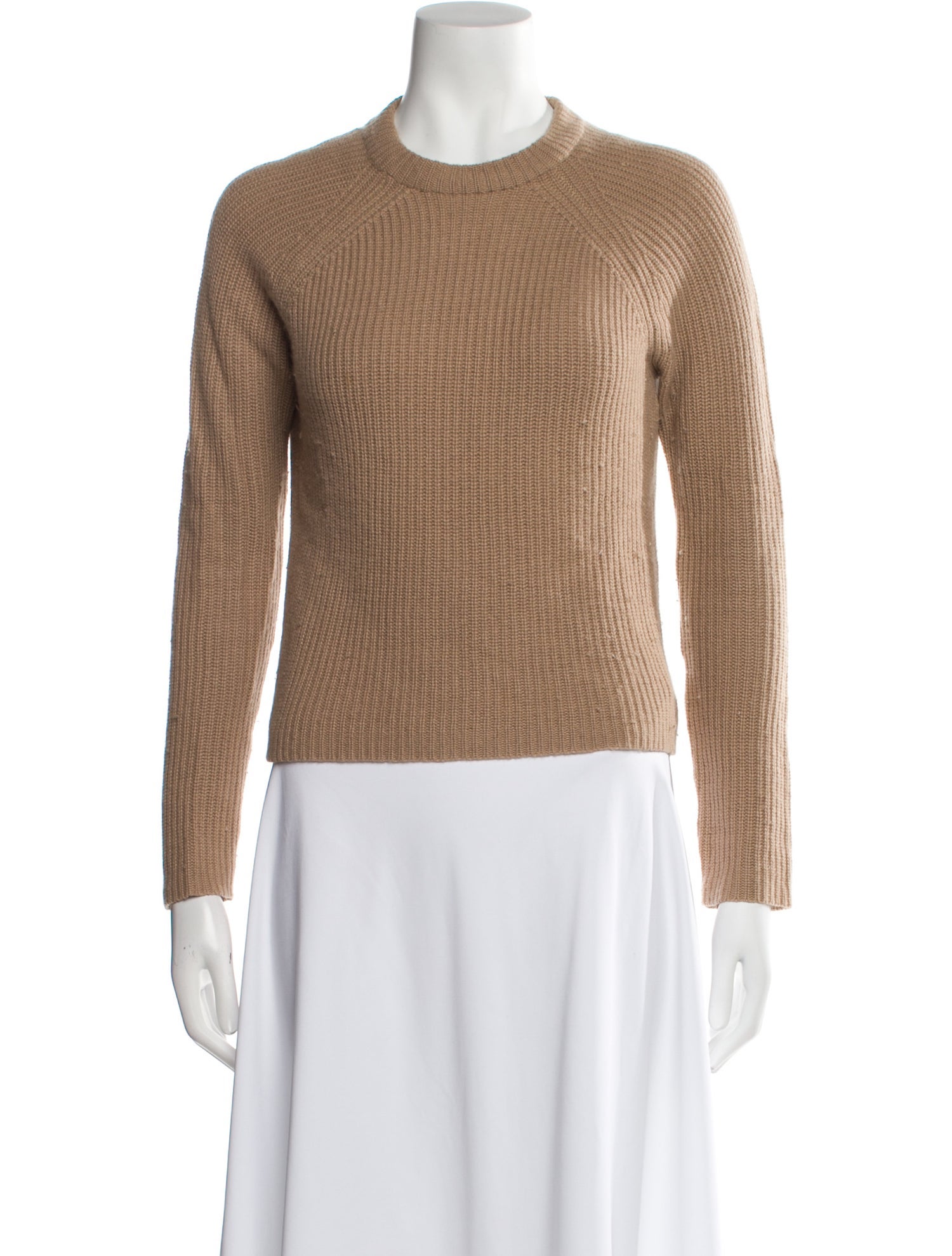 Ralph Lauren Black Label Lamb Leather Crew Neck Sweater