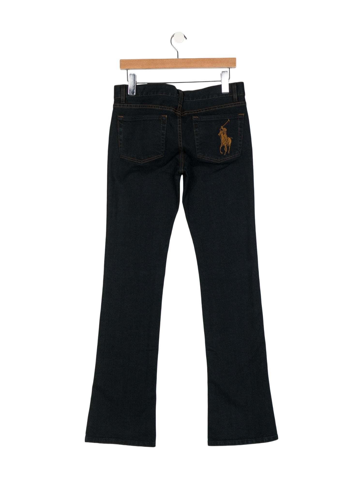 Ralph Lauren Black Label Low-Rise Wide Leg Jeans