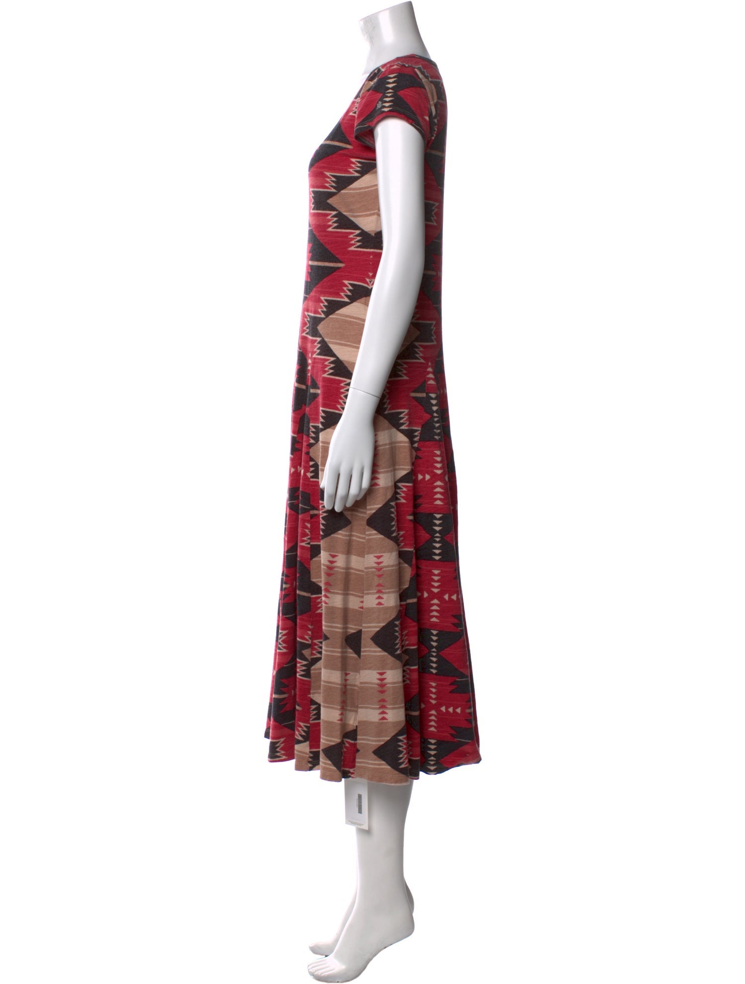 Ralph Lauren Black Label Printed Midi Length Dress