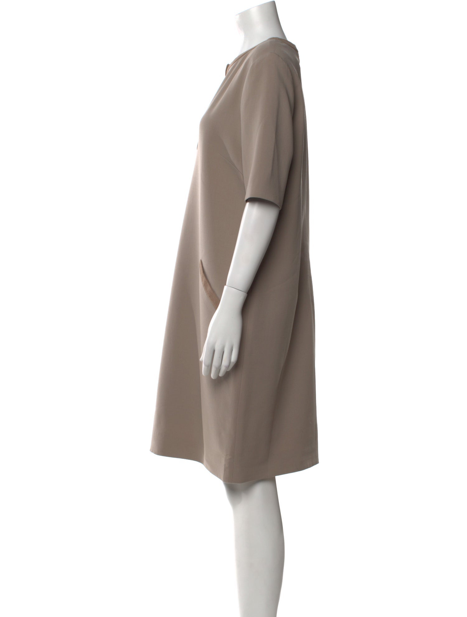 Ralph Lauren Black Label V-Neck Knee-Length Dress