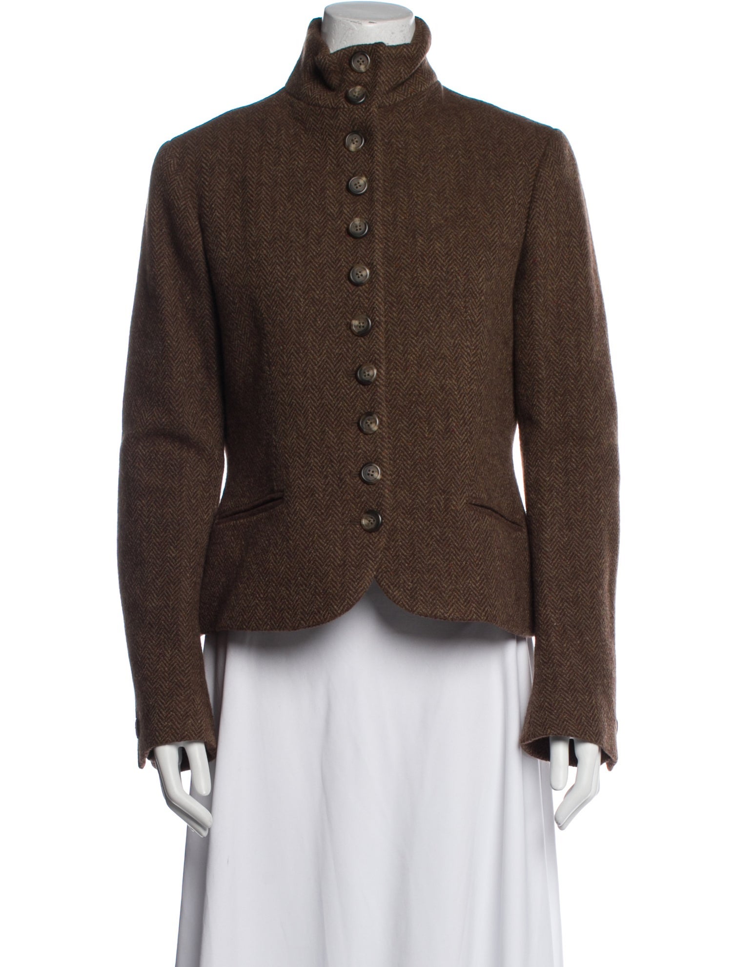 Ralph Lauren Black Label Wool Tweed Pattern Evening Jacket