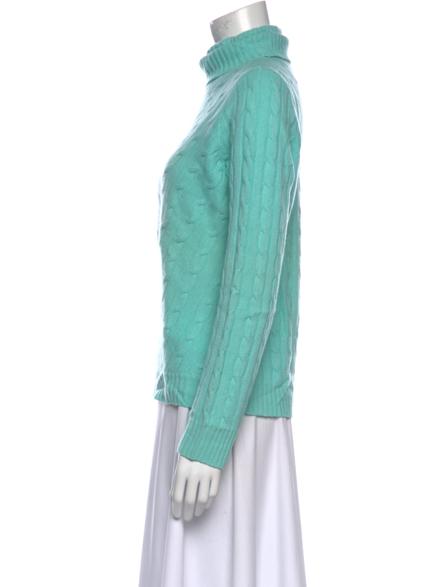 Ralph Lauren Black Label Cable Knit Turtleneck Sweater