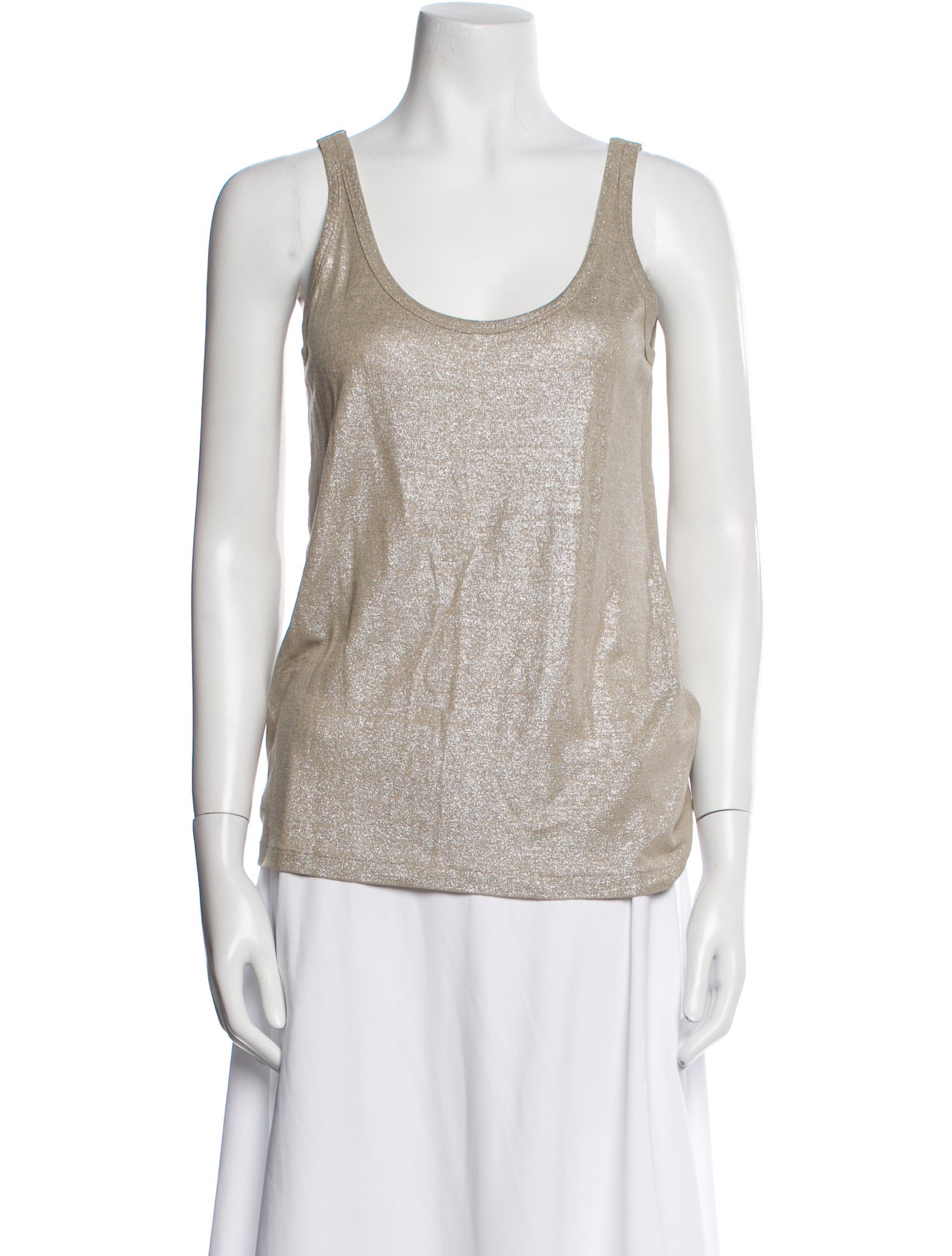 Ralph Lauren Black Label Scoop Neck Sleeveless Top