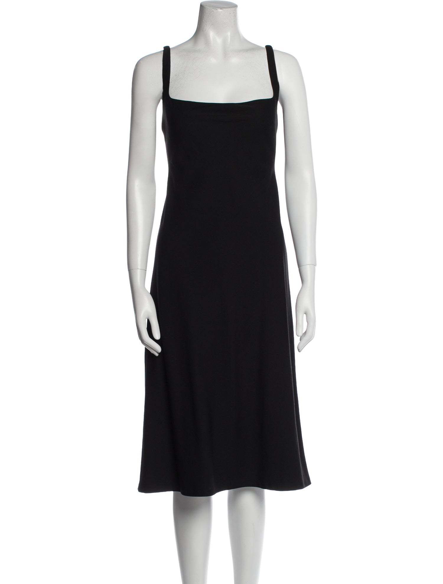 Ralph Lauren Black Label Wool Midi Length Dress
