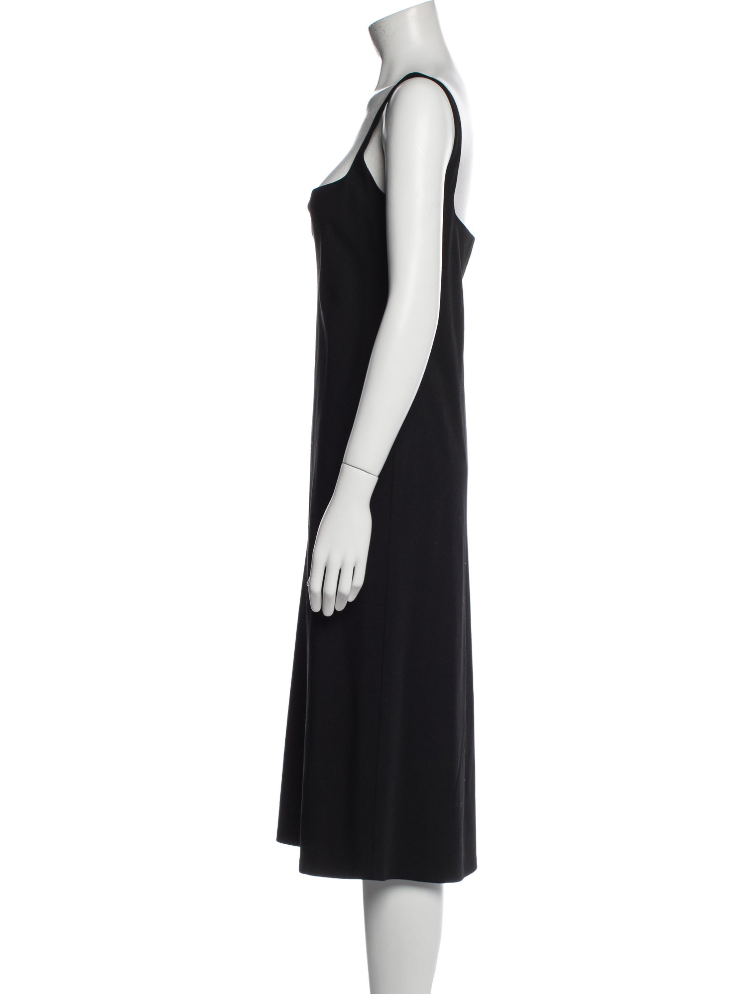 Ralph Lauren Black Label Wool Midi Length Dress