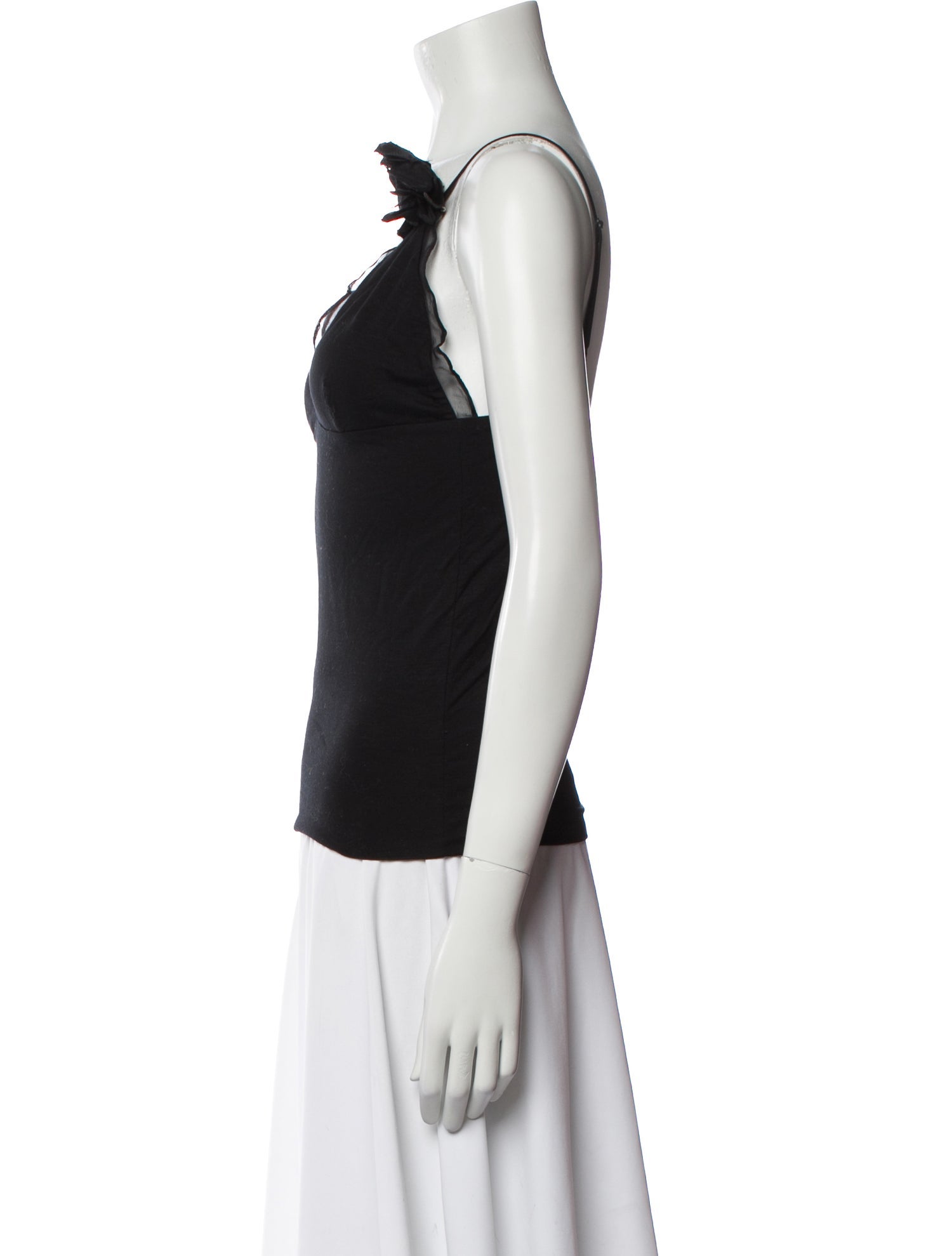 Ralph Lauren Black Label V-Neck Sleeveless Top