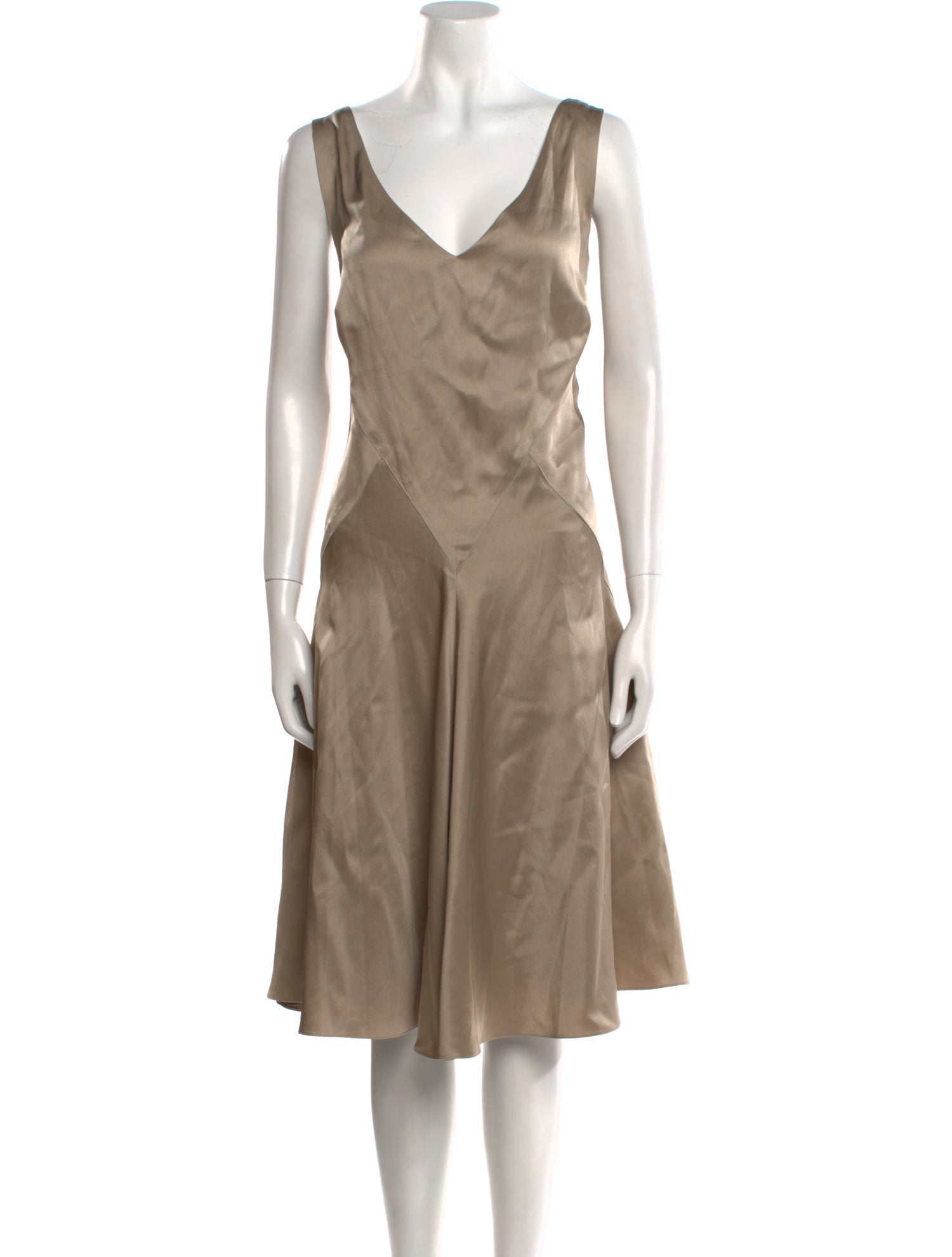 Ralph Lauren Black Label Silk Midi Length Dress