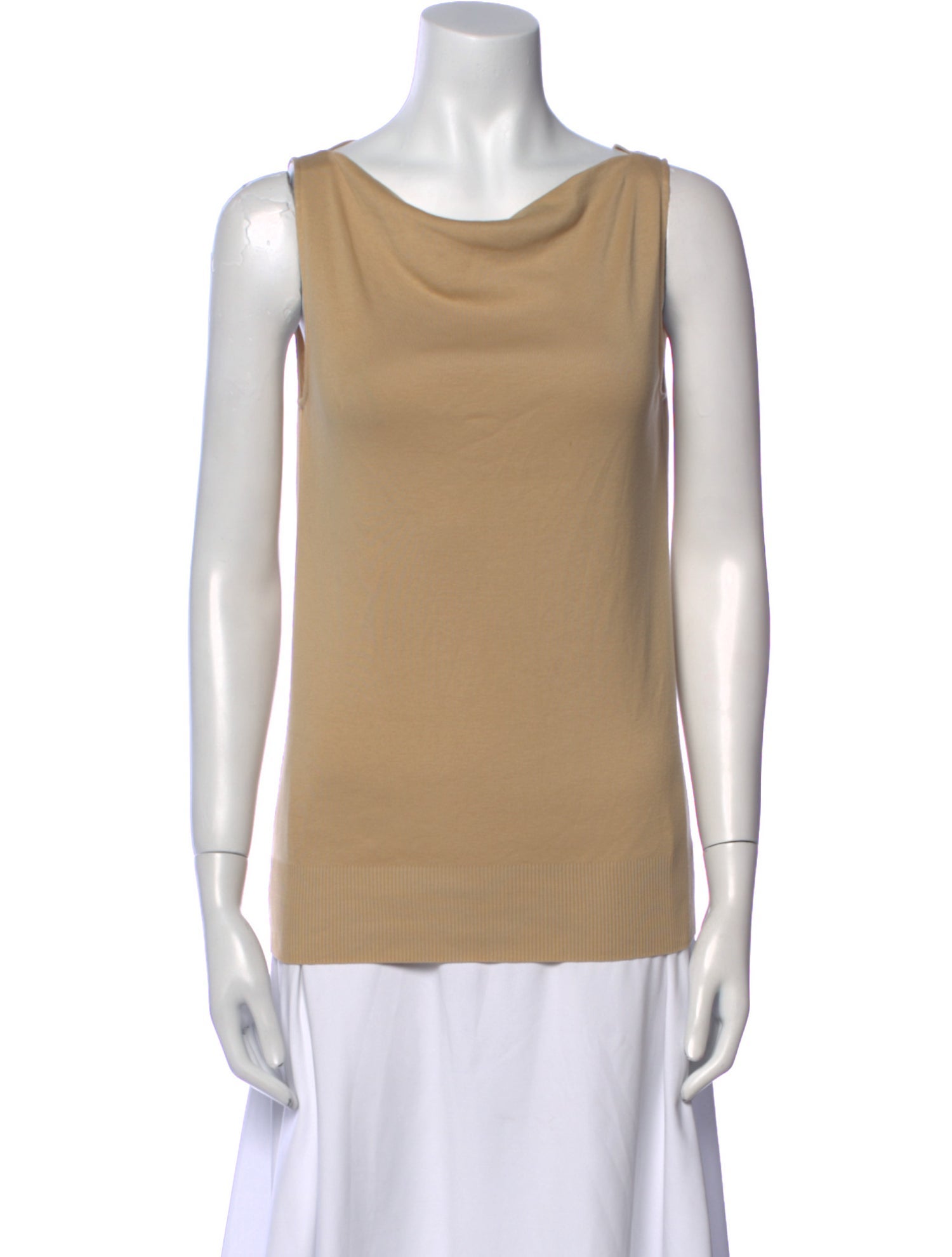 Ralph Lauren Black Label Cowl Neck Sleeveless Top