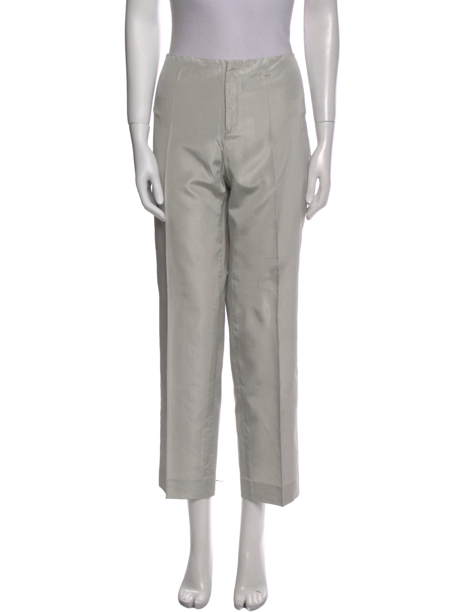 Ralph Lauren Black Label Silk Straight Leg Pants