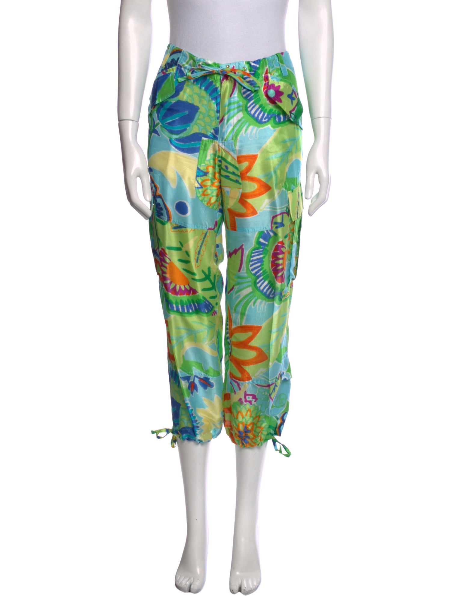 Ralph Lauren Black Label Silk Skinny Leg Pants