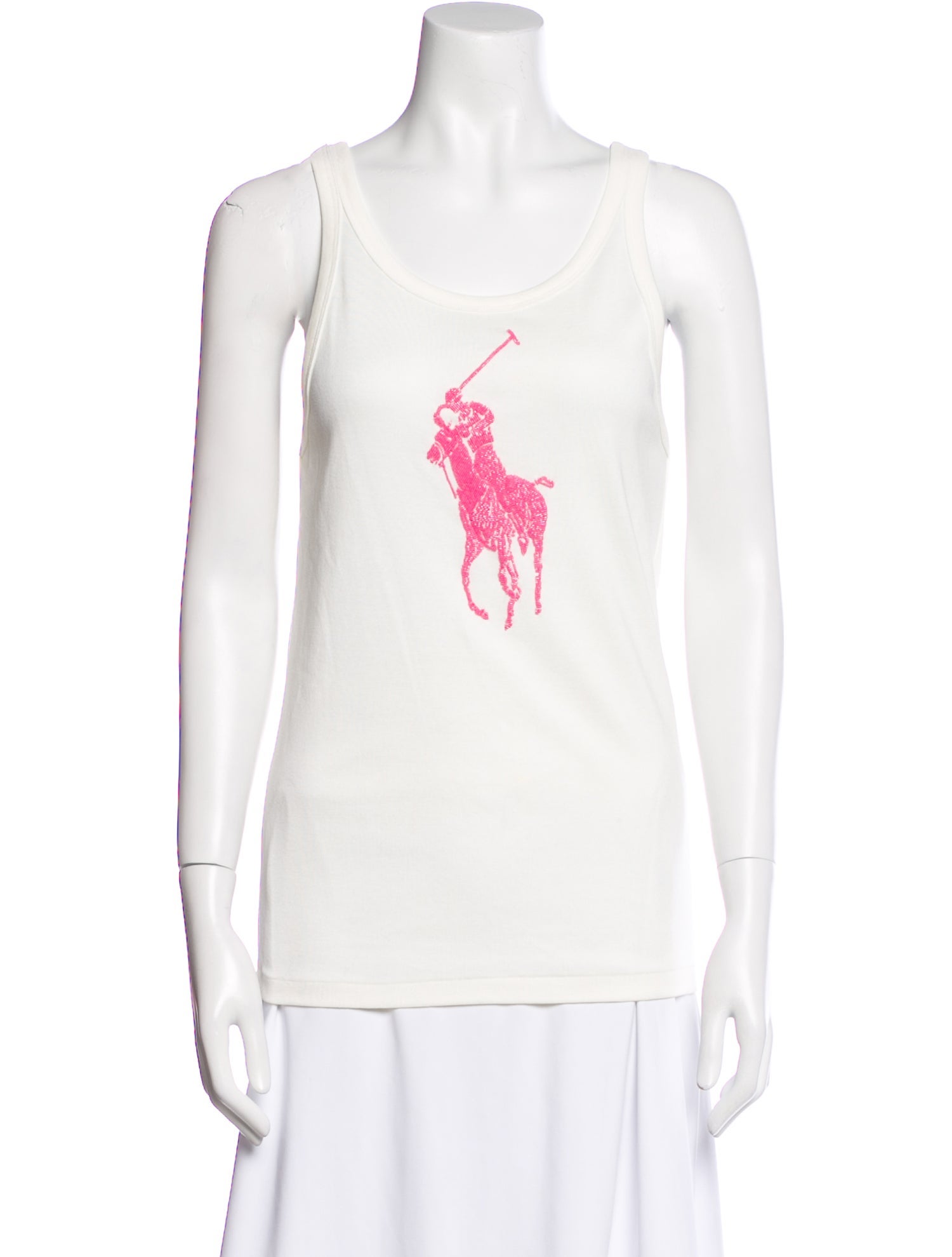 Ralph Lauren Black Label Scoop Neck Sleeveless Top