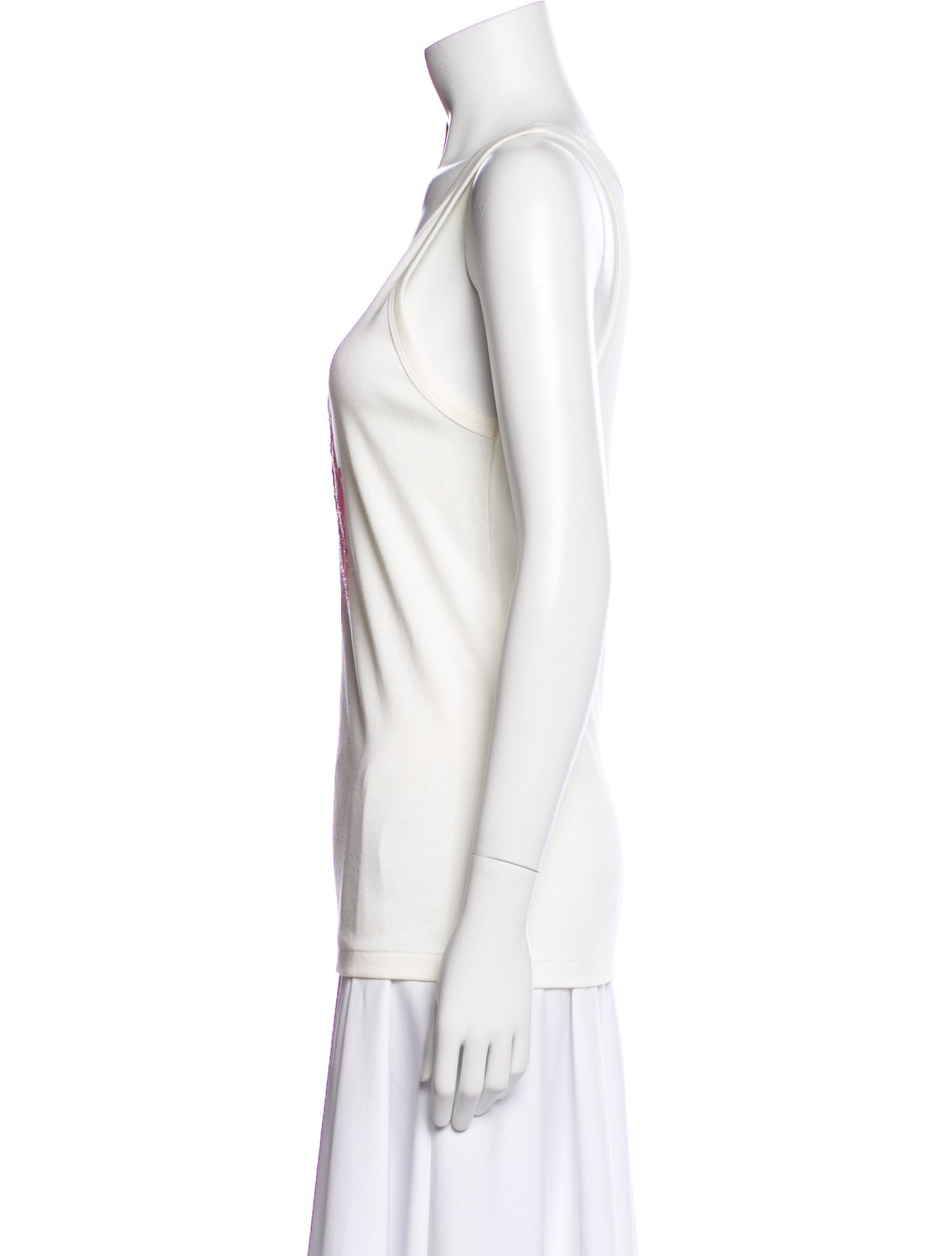 Ralph Lauren Black Label Scoop Neck Sleeveless Top