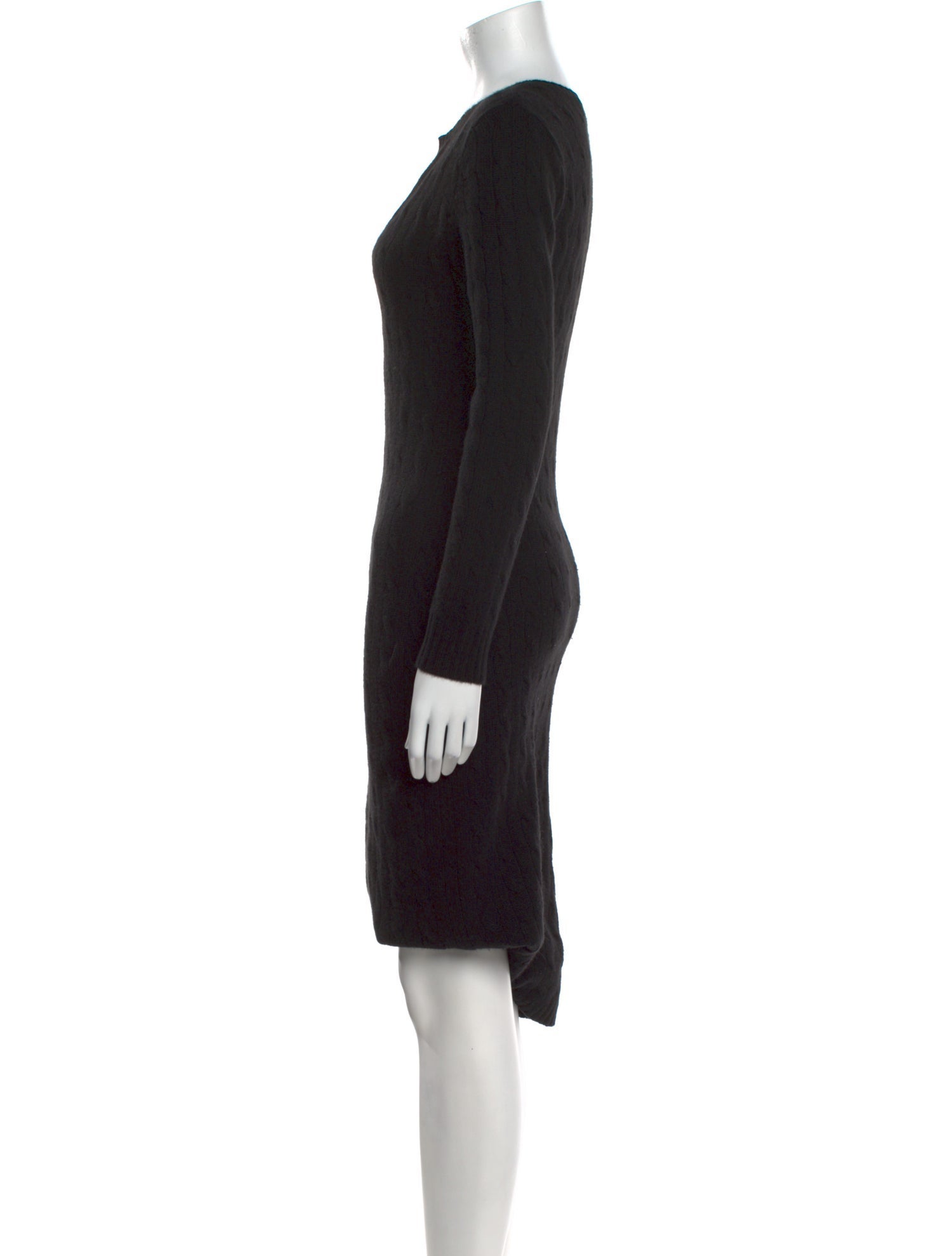 Ralph Lauren Black Label Cashmere Midi Length Dress