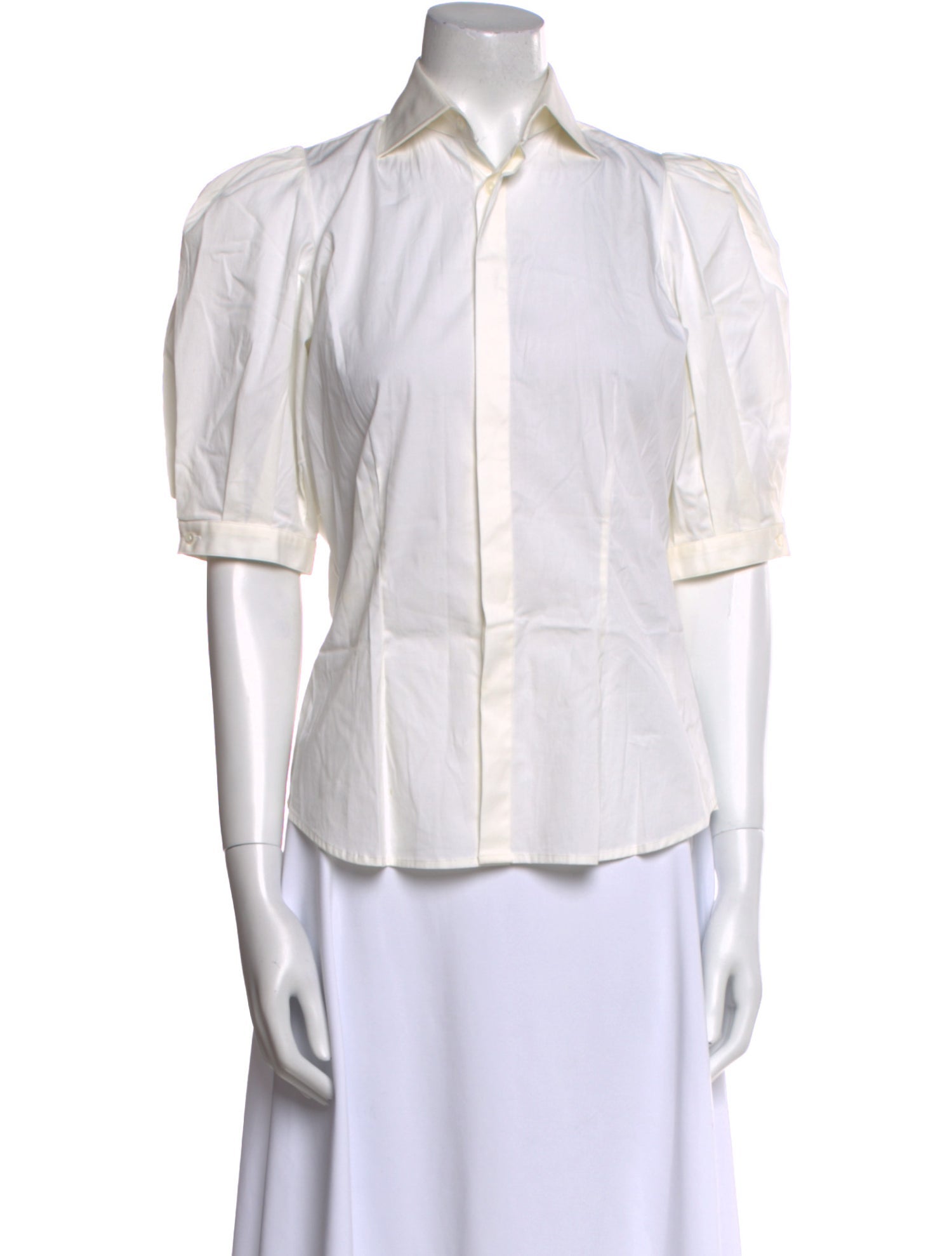 Ralph Lauren Black Label Short Sleeve Button-Up Top