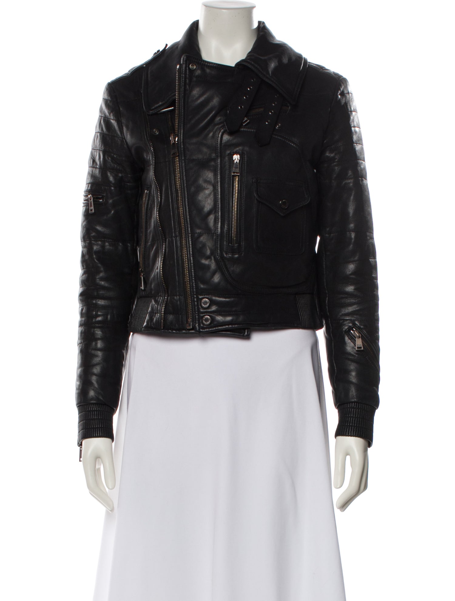 Ralph Lauren Black Label Lamb Leather Down Jacket