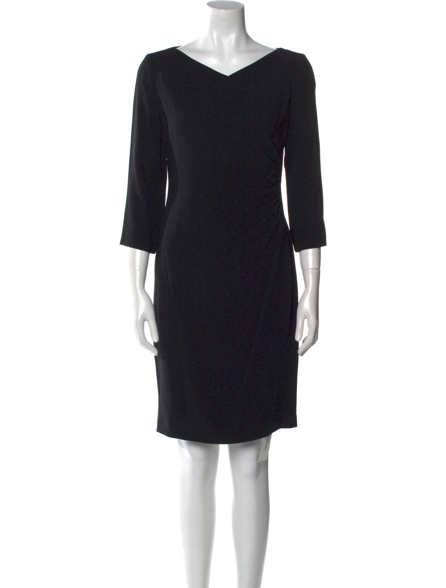Ralph Lauren Black Label V-Neck Knee-Length Dress
