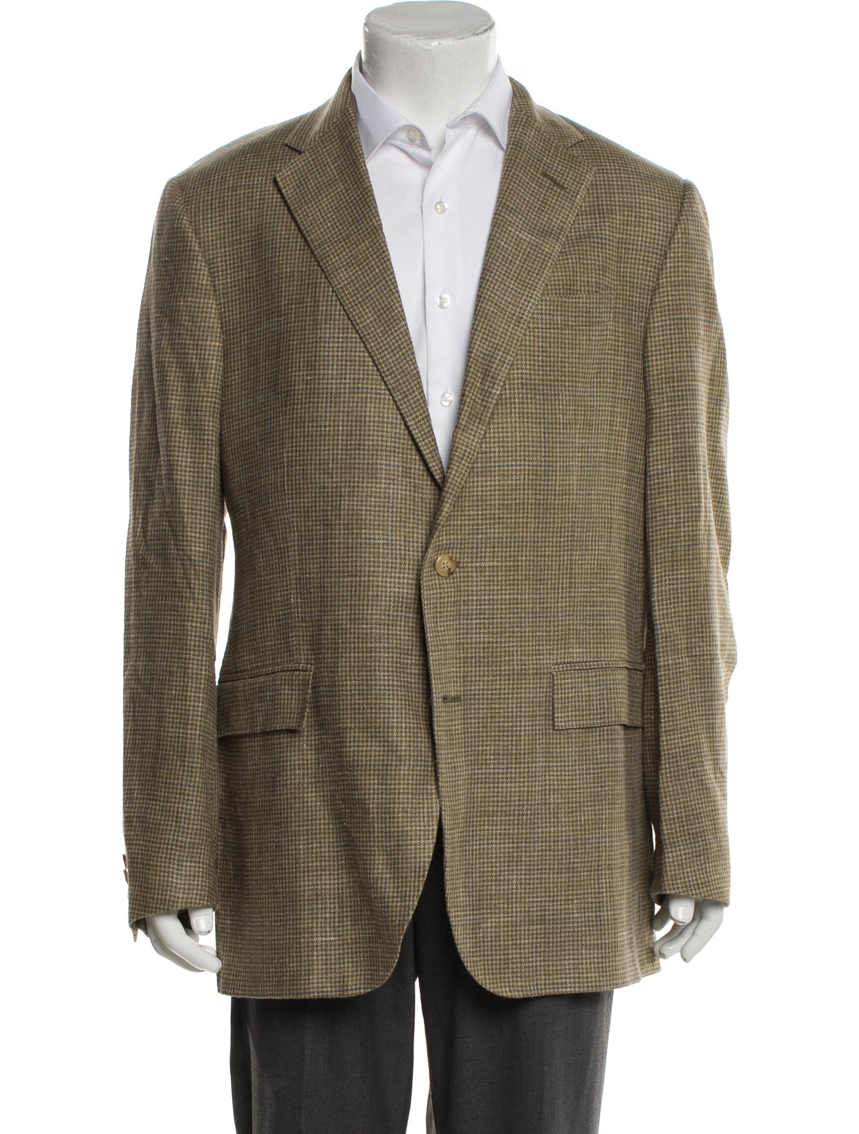Ralph Lauren Black Label Houndstooth Print Blazer