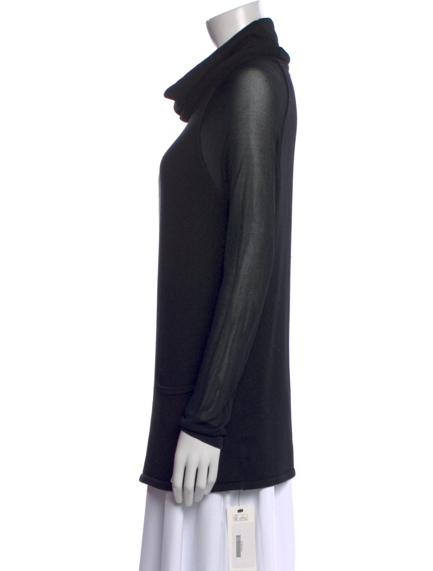 Ralph Lauren Black Label Silk Cowl Neck Sweater