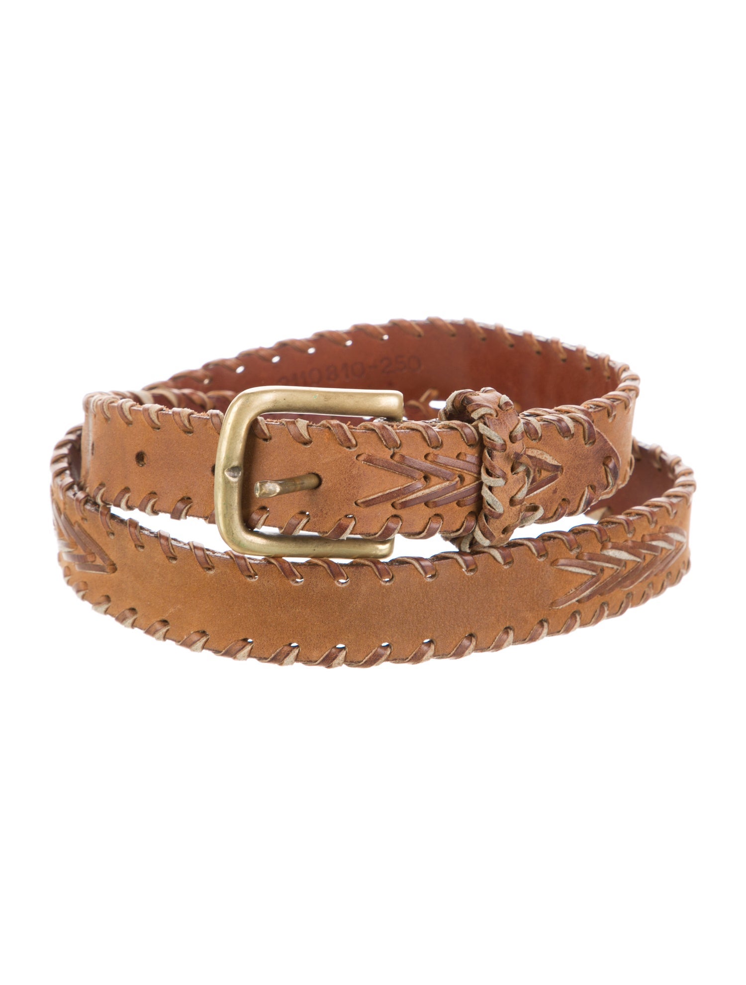 Ralph Lauren Black Label Skinny Leather Belt