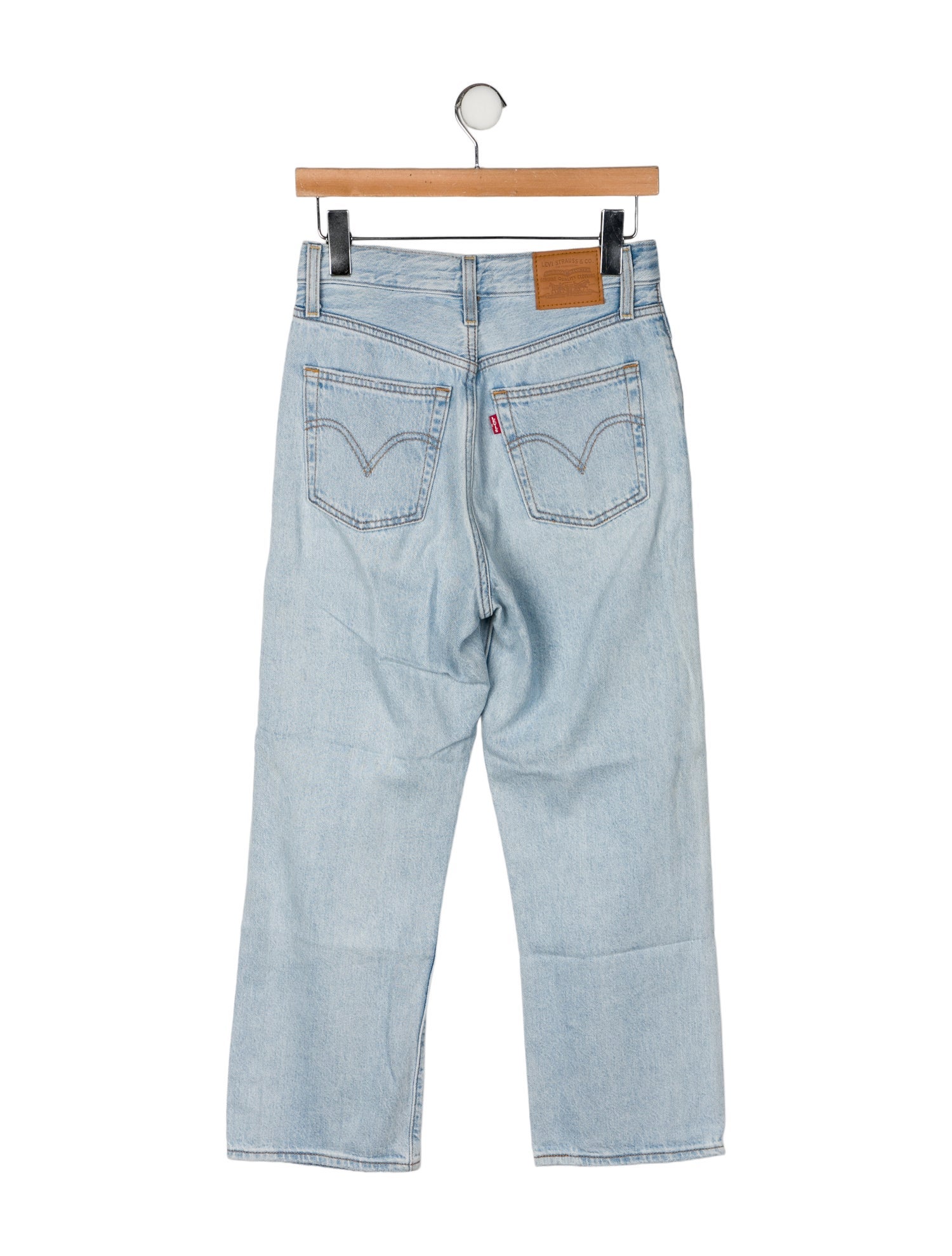 R13 x Levis High-Rise Straight Leg Jeans
