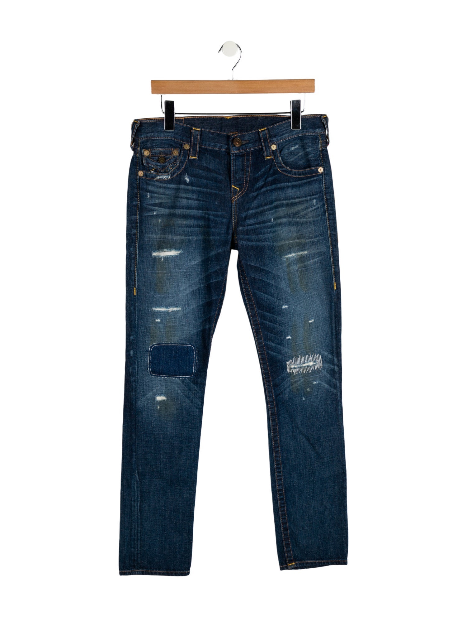 True Religion Mid-Rise Straight Leg Jeans w/ Tags