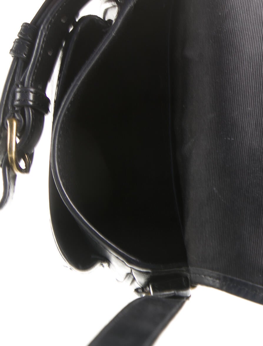 Ralph Lauren Rugby Vintage Leather Saddle Bag - Black Crossbody