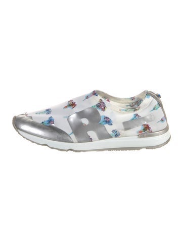 Rucoline Sneakers Floral Print Crystal Embellishments 11
