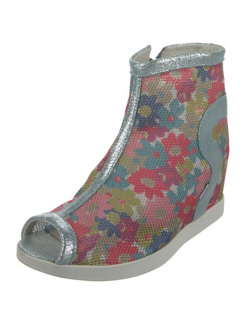 Rucoline Floral Print Sock Boots