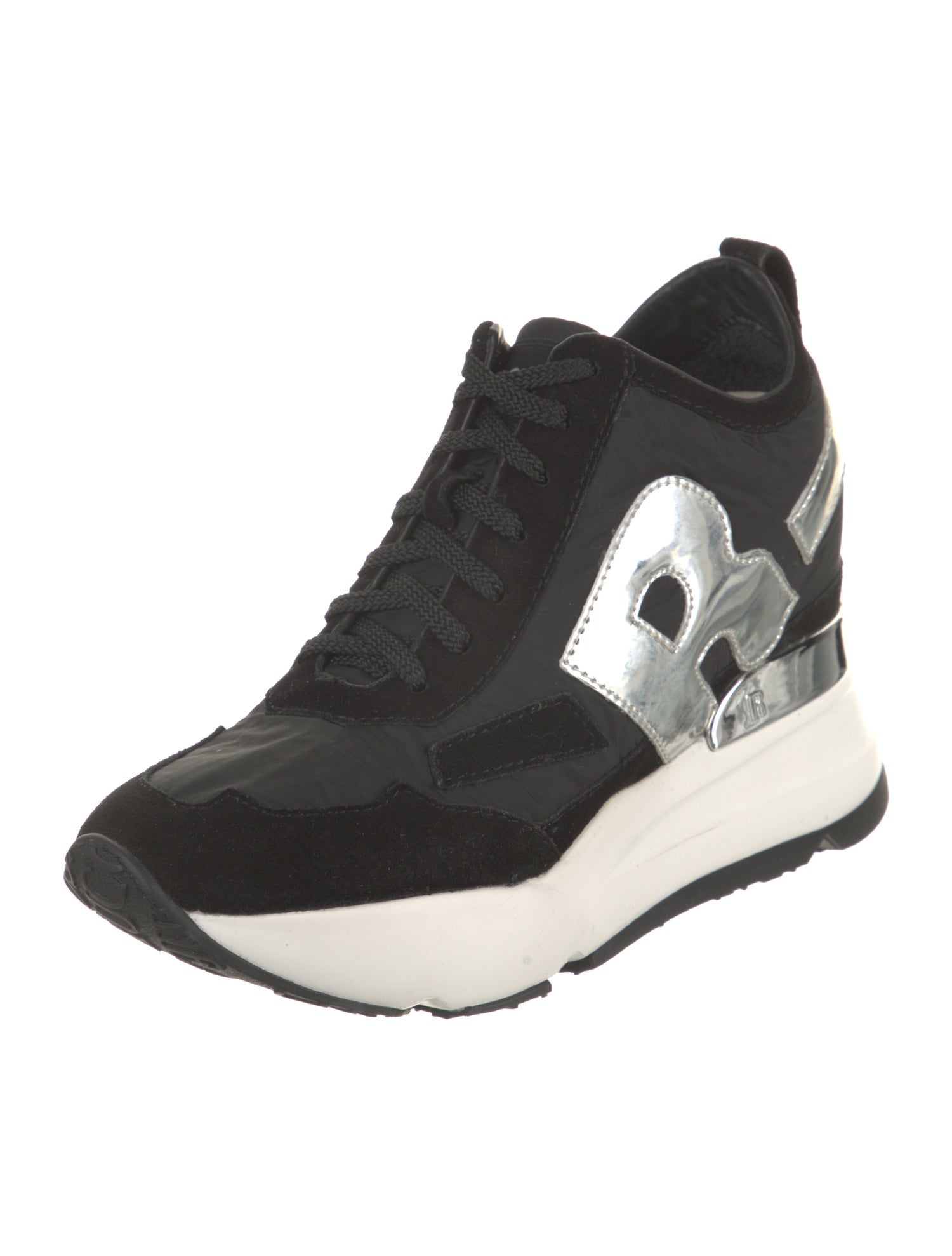 Rucoline Nylon Printed Wedge Sneakers