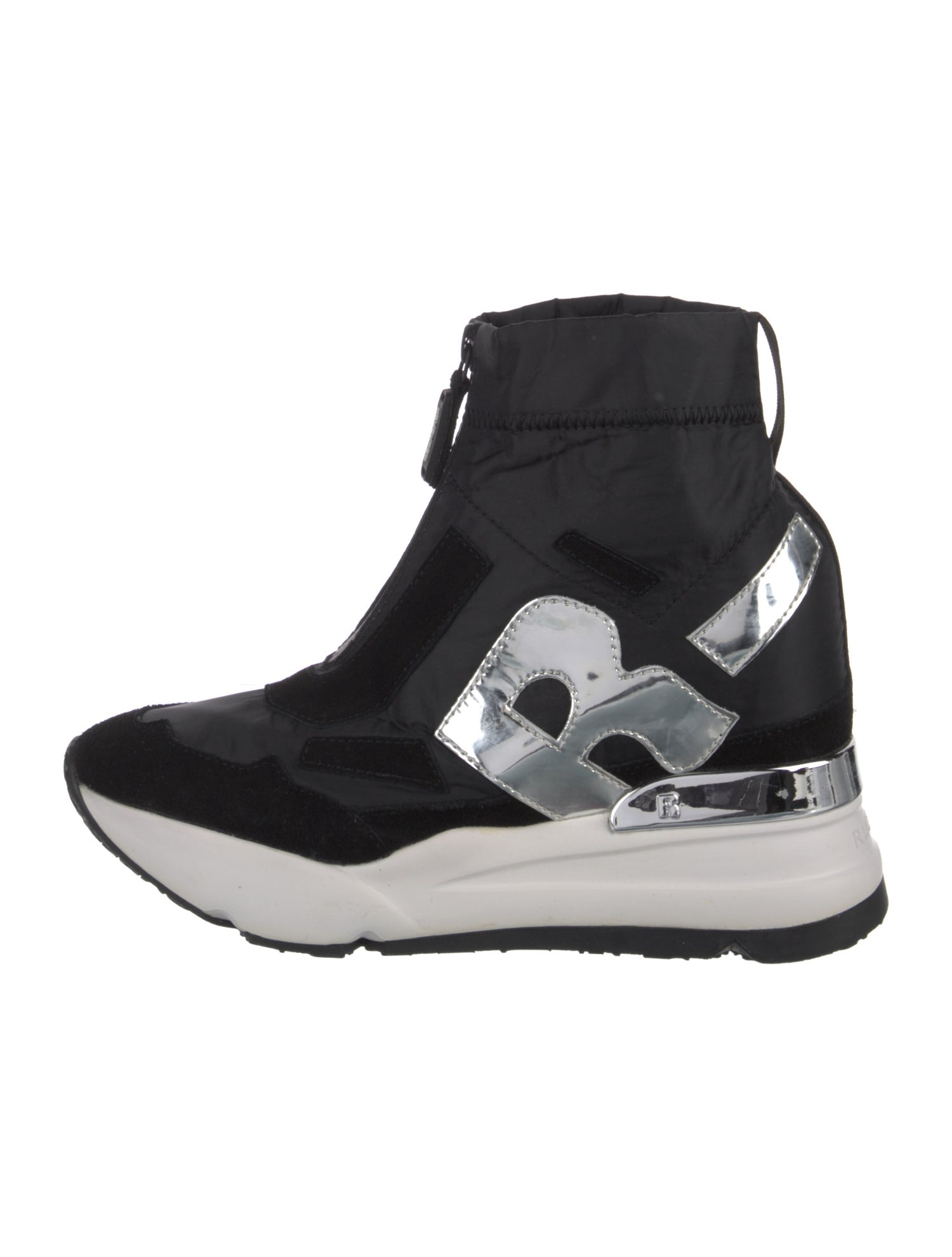 Rucoline Nylon Graphic Print Wedge Sneakers