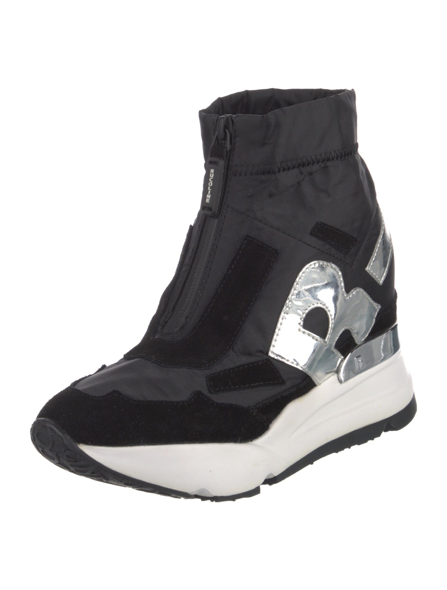 Rucoline Nylon Graphic Print Wedge Sneakers