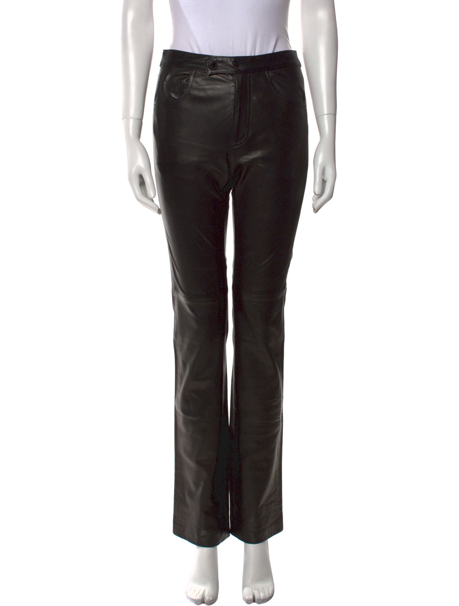 Ralph Lauren Sport Leather Straight Leg Pants