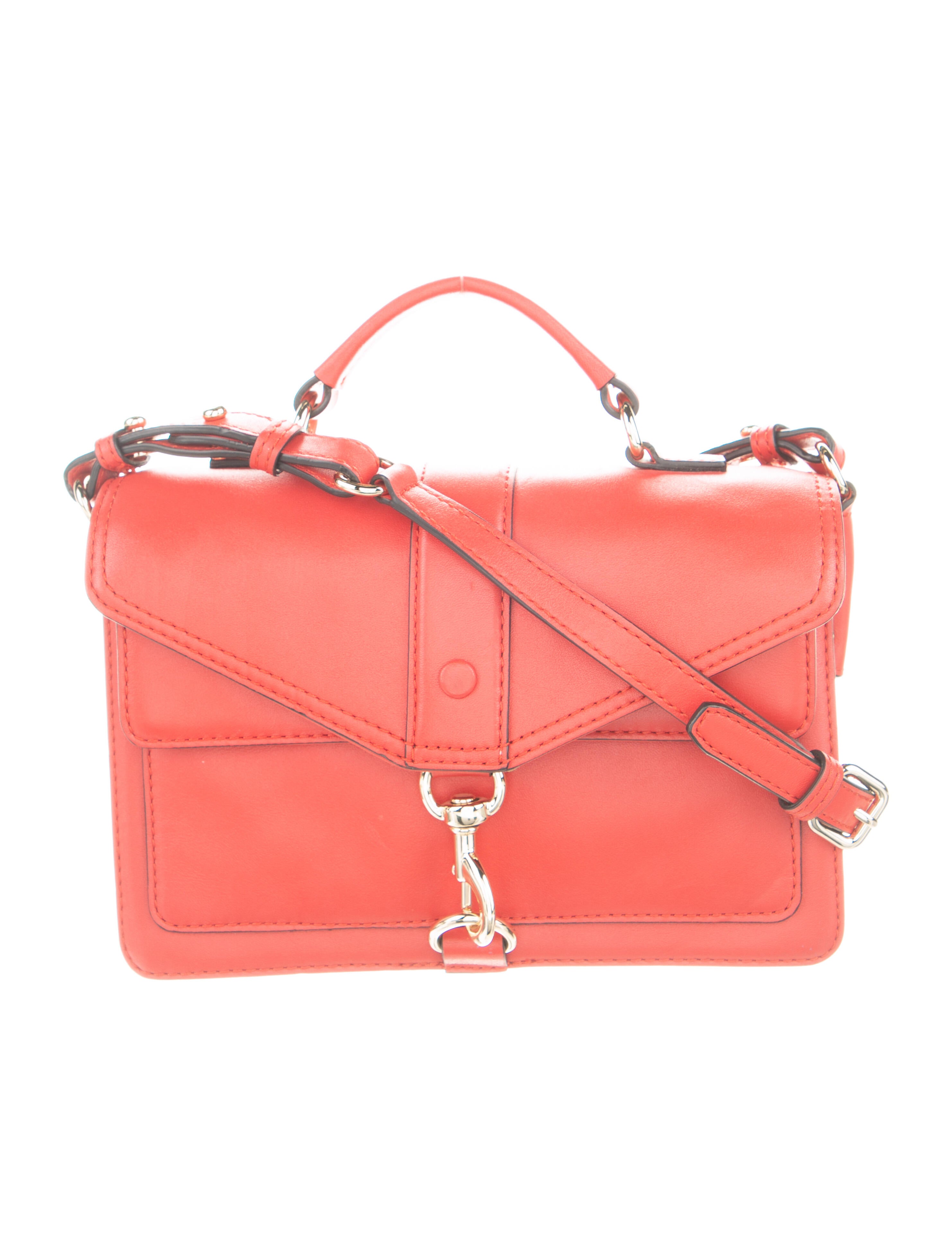 Rebecca Minkoff Leather Flap Handle Bag Red Handle Bags, Handbags