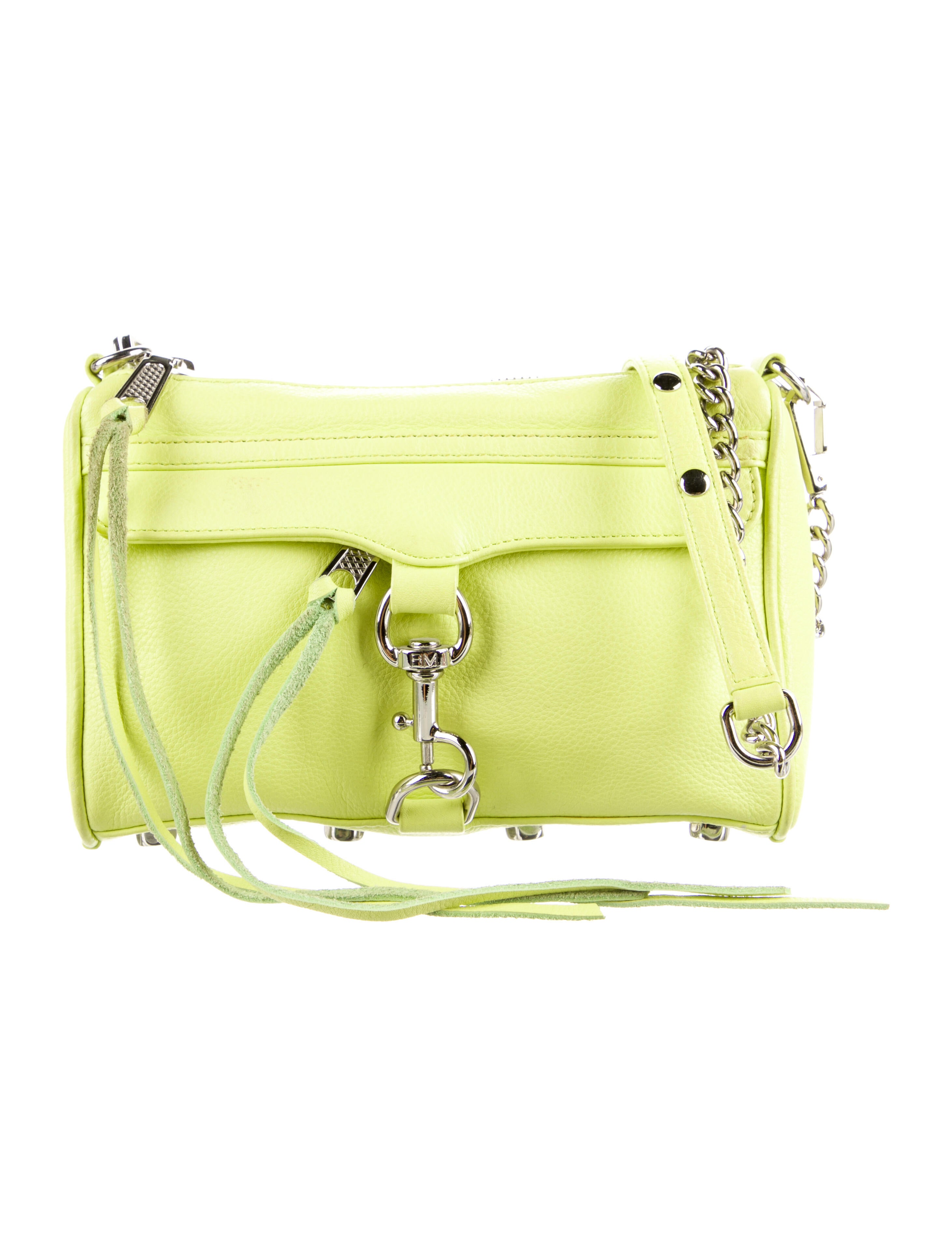 Rebecca Minkoff Finn Leather Crossbody Bag Green Crossbody Bags