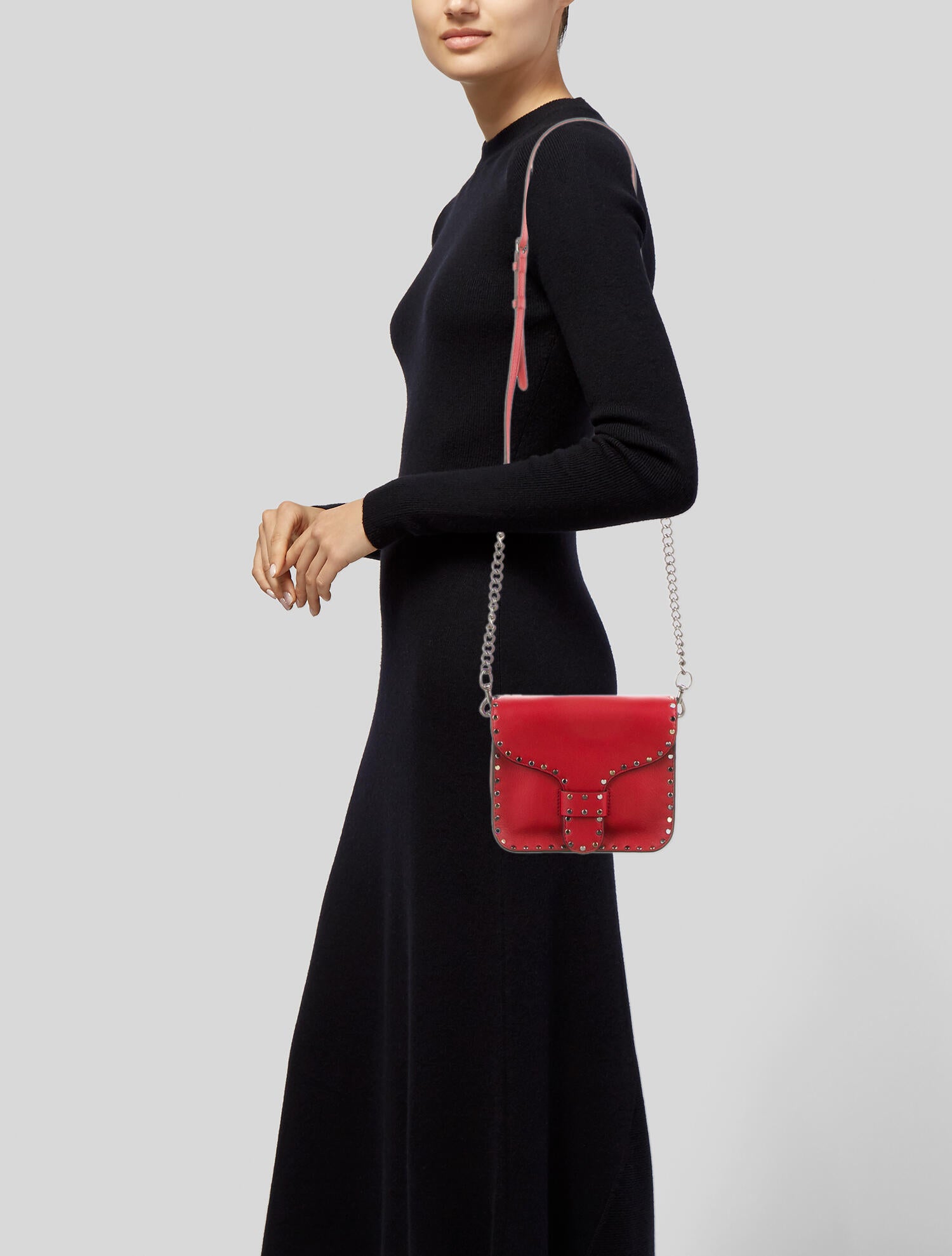 Rebecca Minkoff Midnighter Mini Messenger - Red Crossbody Bags