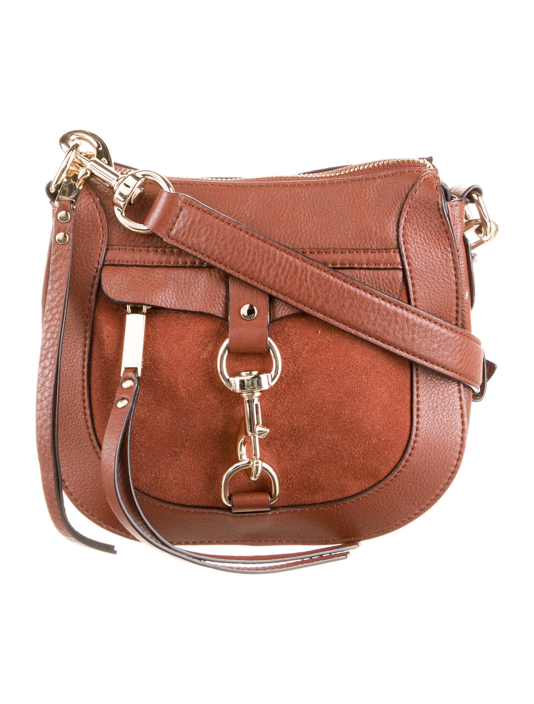 Rebecca Minkoff Moto 3Zip Crossbody Bag Brown Crossbody Bags