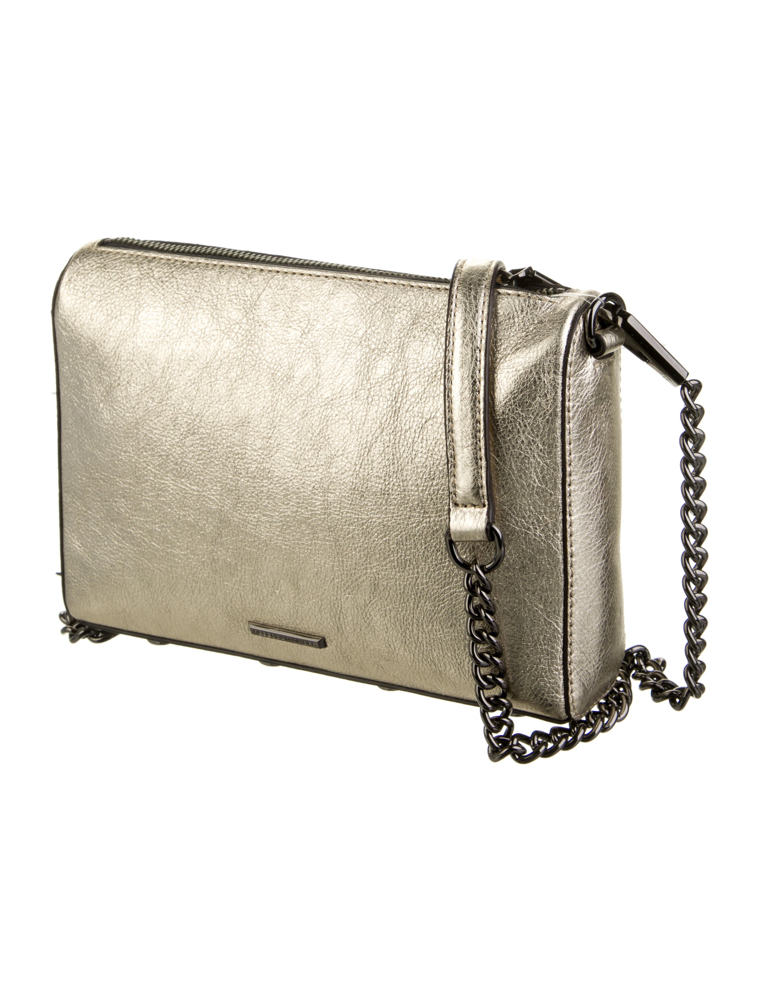 Rebecca Minkoff Leather M.A.C. Crossbody Bag Gold Crossbody Bags