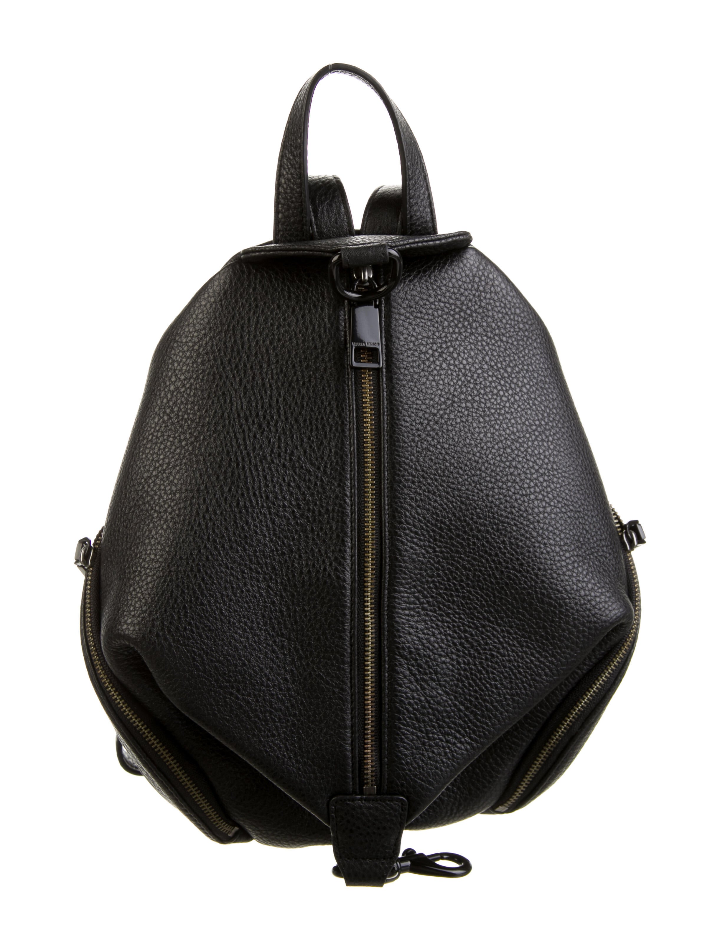 Rebecca Minkoff Pebbled Leather Backpack Black Backpacks, Handbags