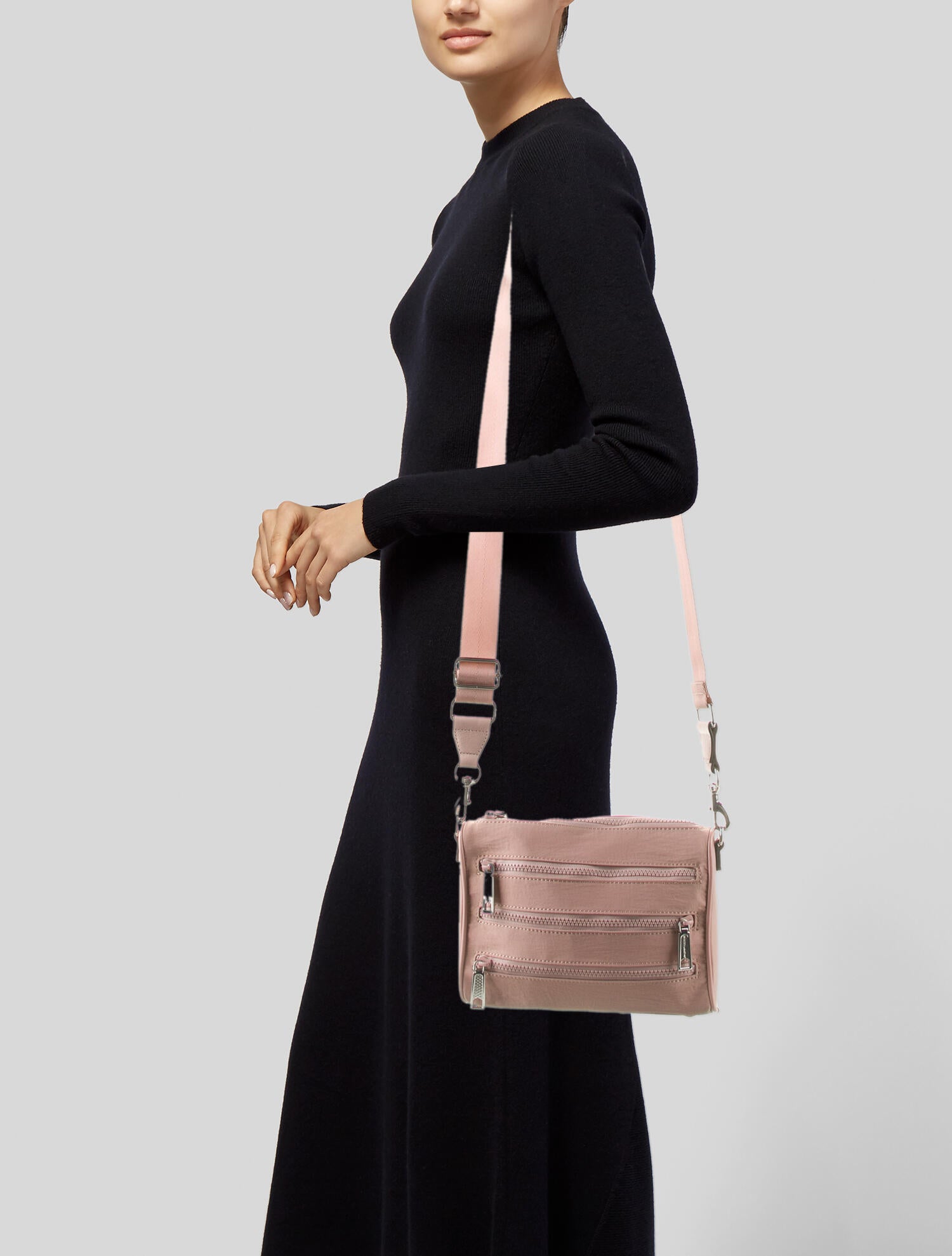 Rebecca Minkoff Unlined Feed Bag w/ Tags Pink Crossbody Bags