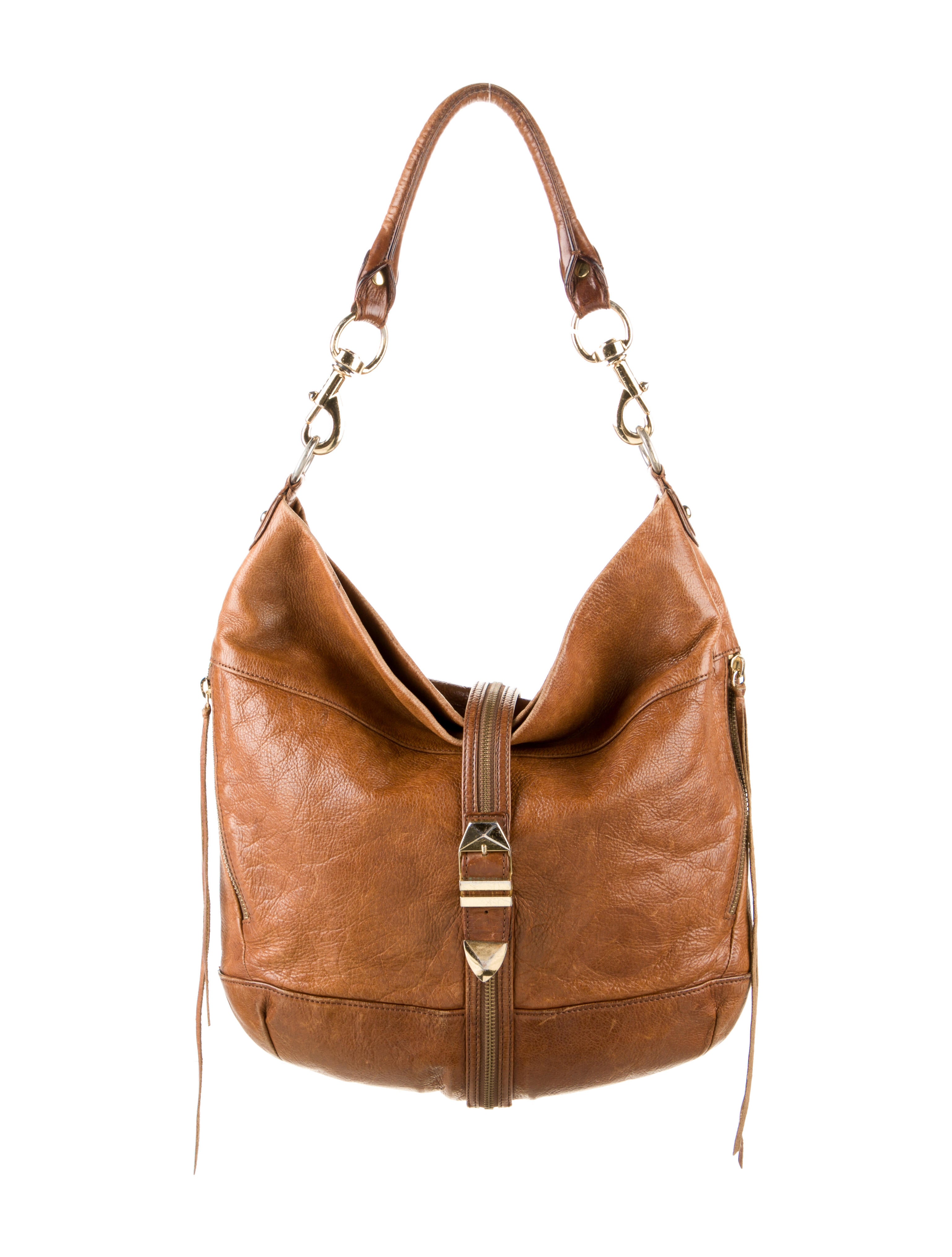 Rebecca Minkoff Leather Shoulder Bag Brown Totes, Handbags