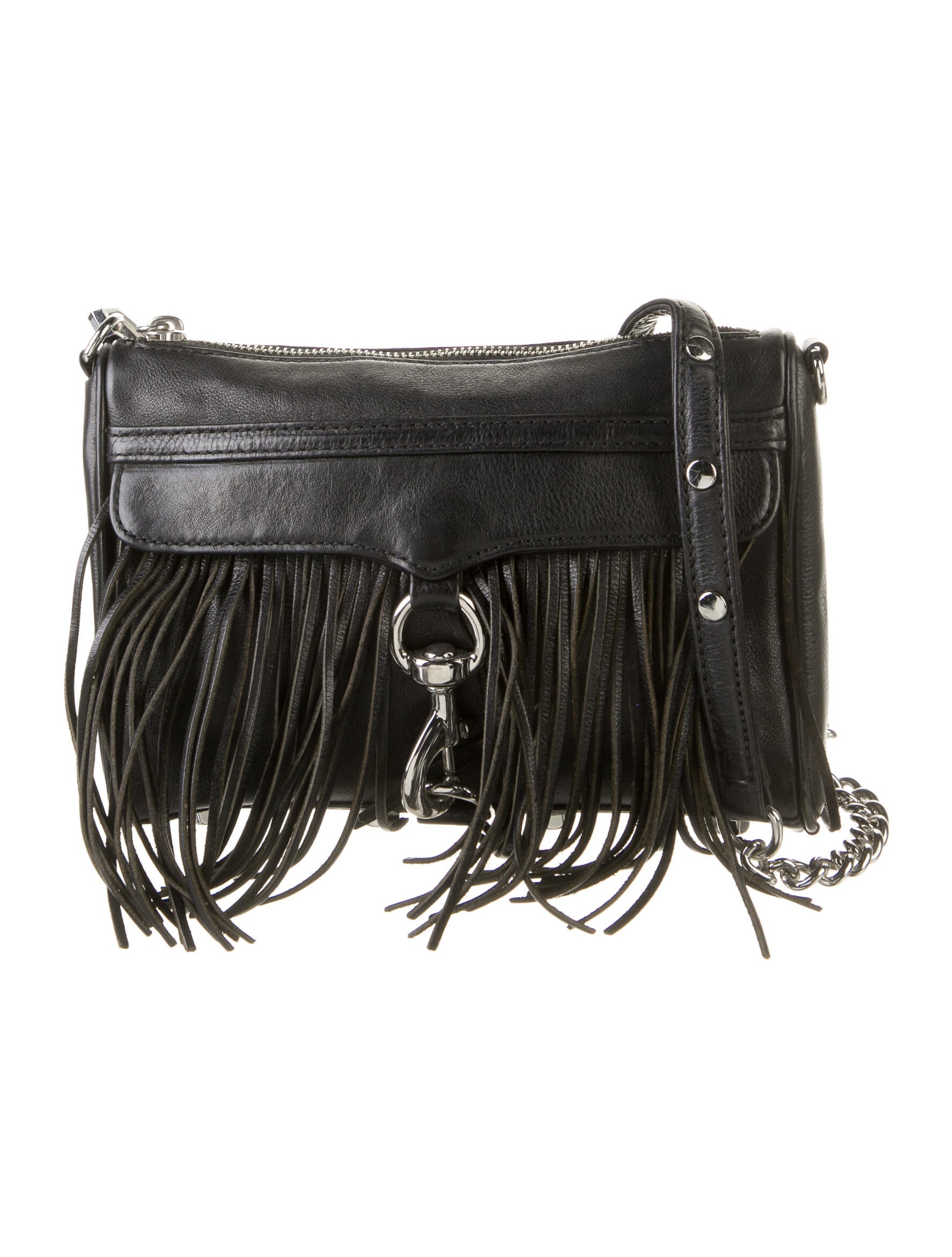 Rebecca Minkoff Quilted TasselEmbellished Crossbody Black Crossbody