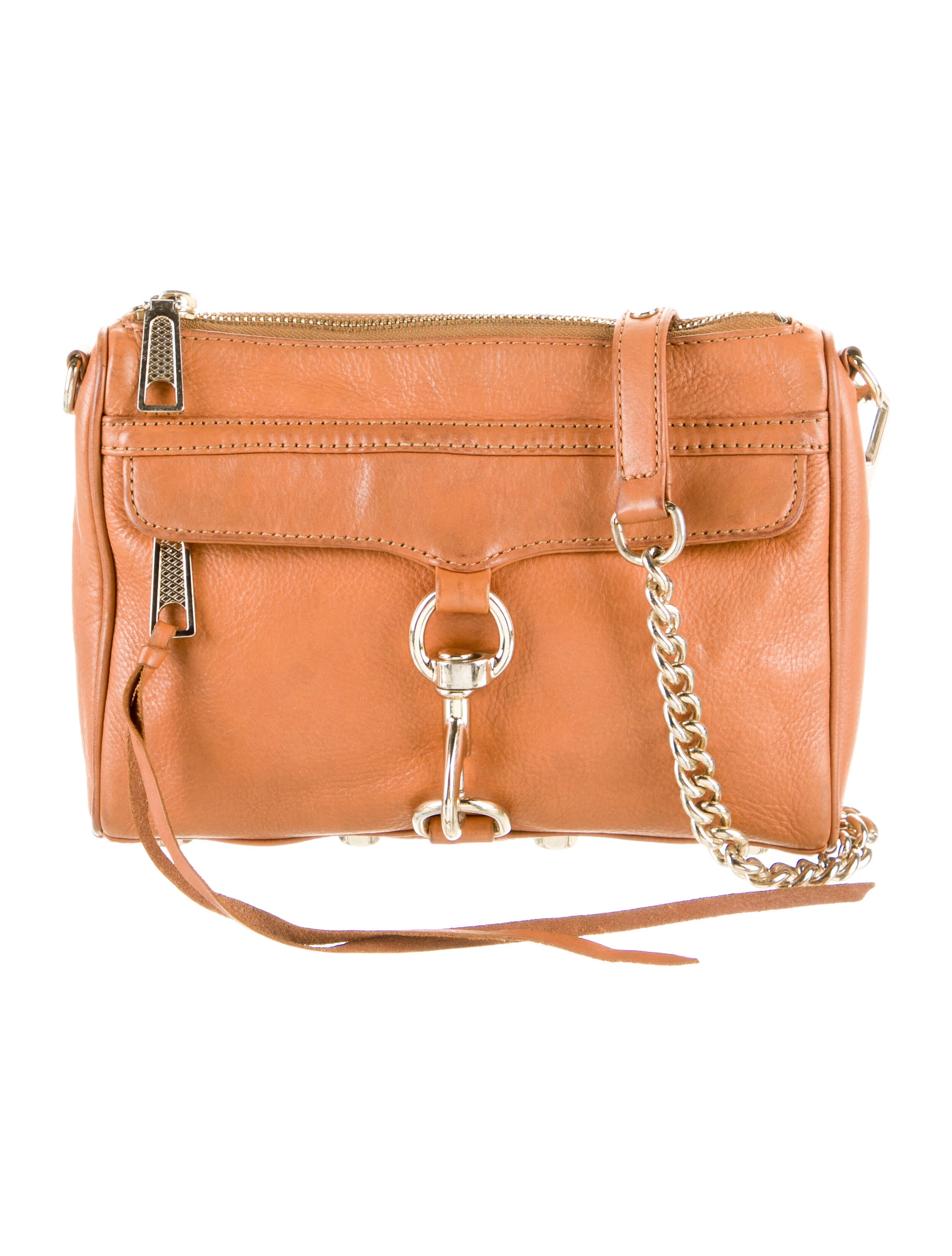 Rebecca Minkoff Embossed M.A.C. Crossbody Brown Crossbody Bags