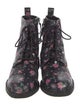 Rebecca Minkoff Leather Floral Print Combat Boots
