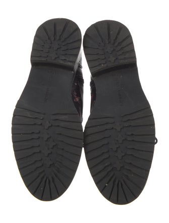 Rebecca Minkoff Leather Floral Print Combat Boots