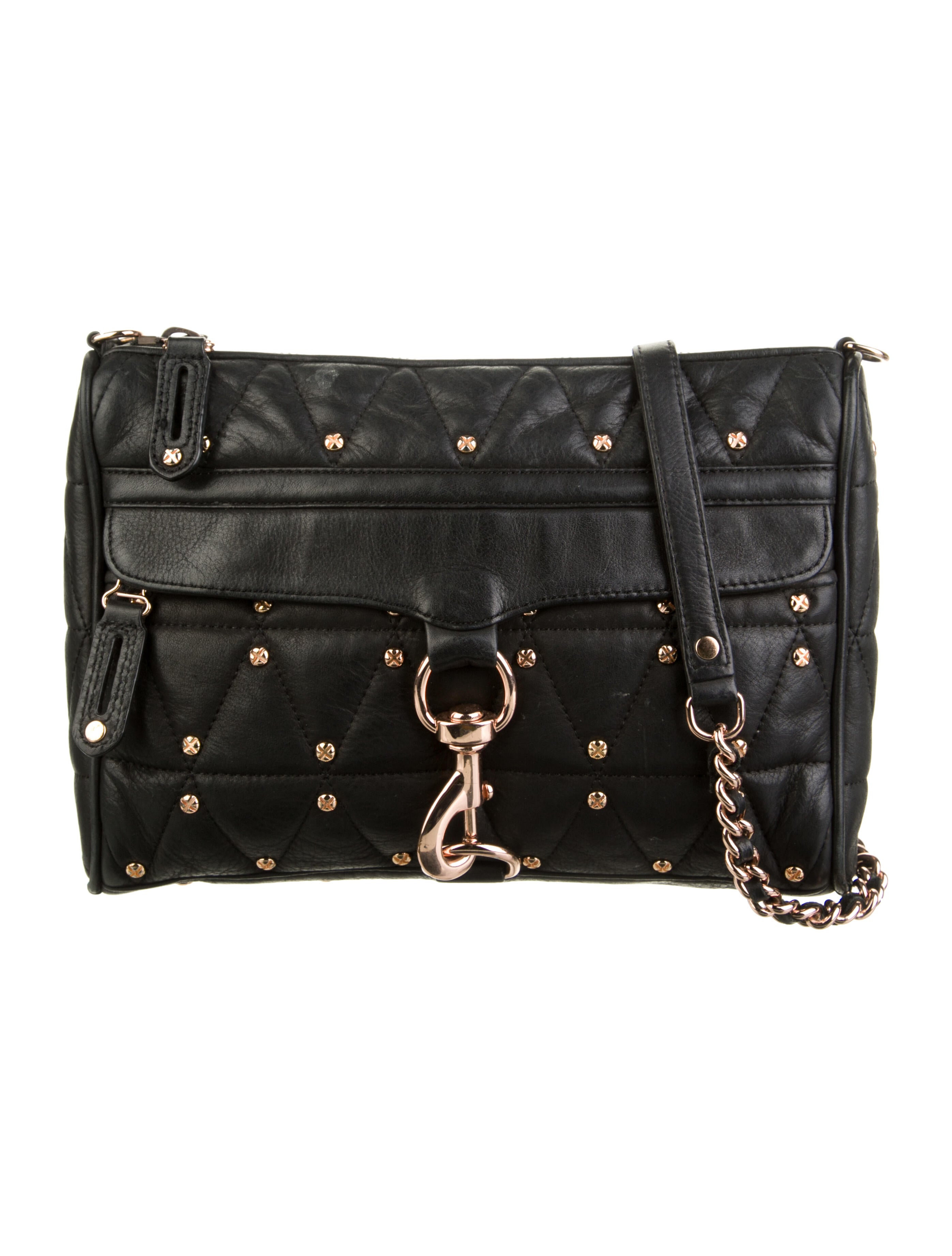 Rebecca Minkoff Studded Leather Crossbody Black Crossbody Bags