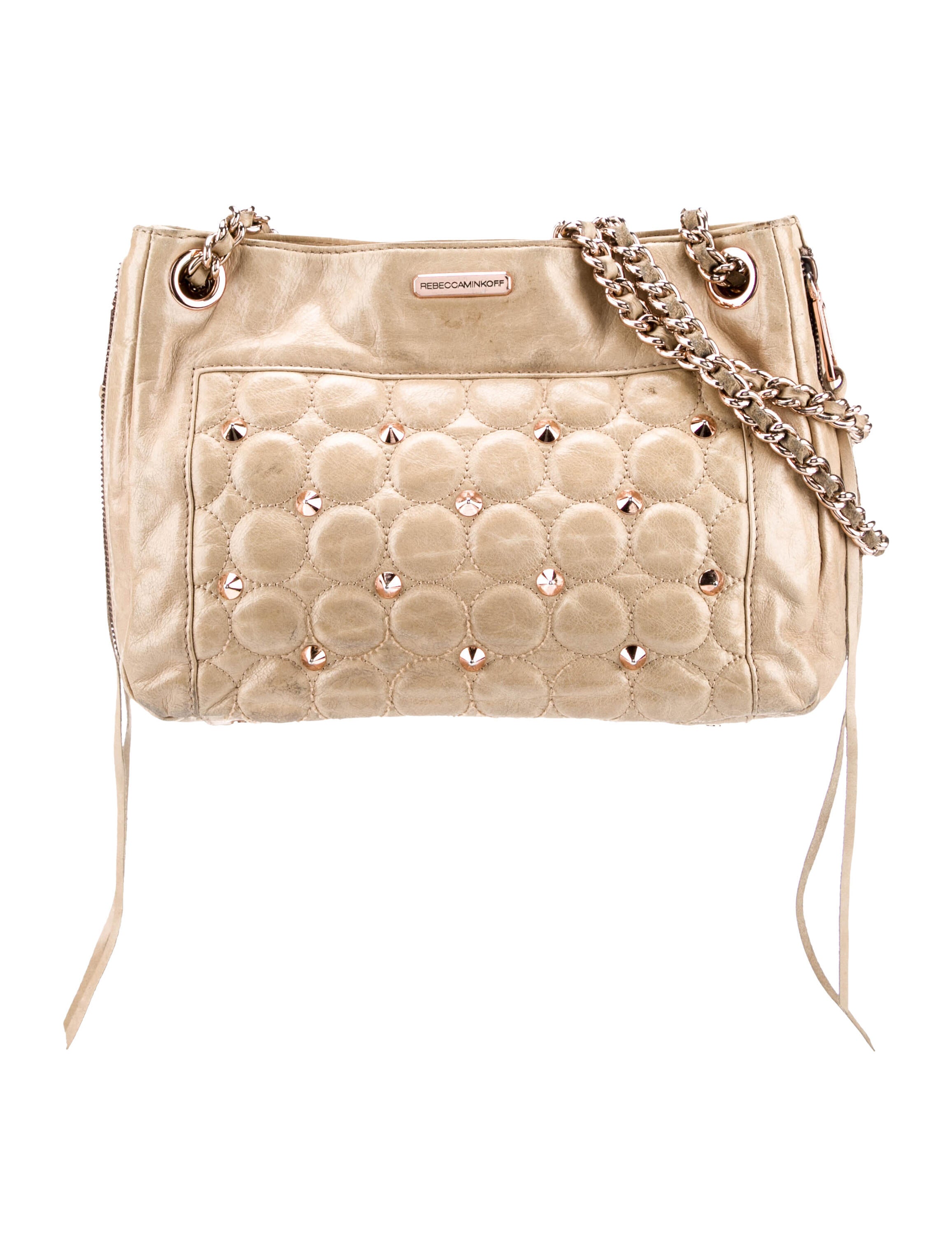 Rebecca Minkoff Leather Shoulder Bag Neutrals Shoulder Bags, Handbags