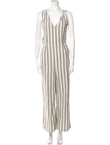 Rebecca Minkoff Jumpsuits and Rompers Striped V-Neck Jumpsuit US 0 | XS